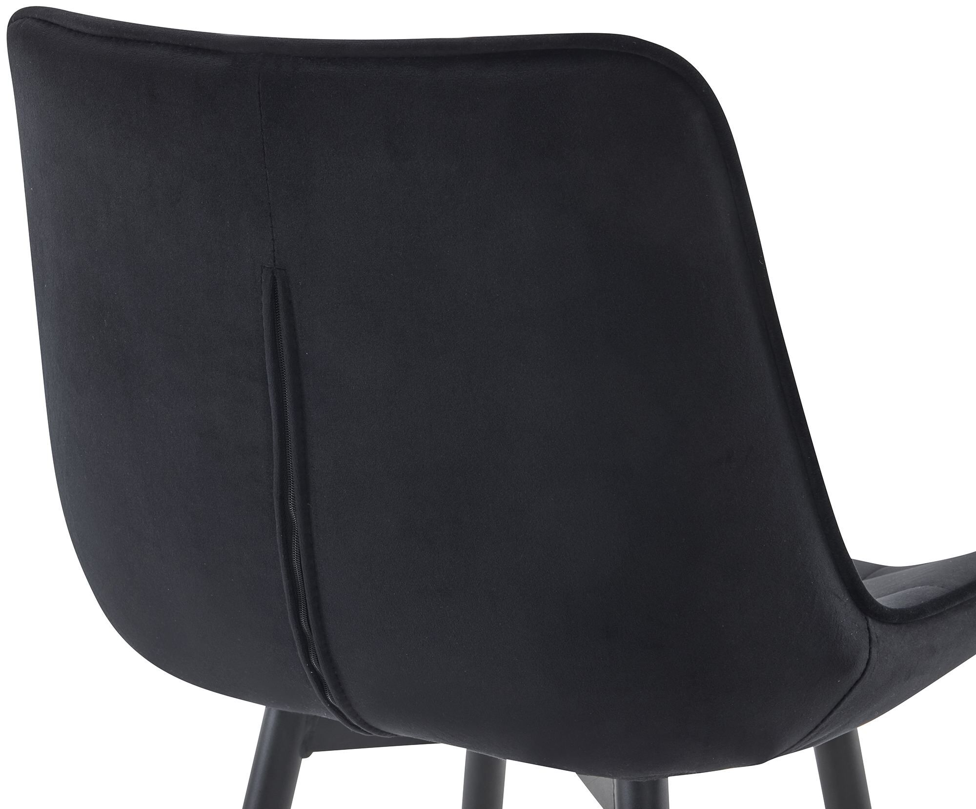 Barhocker Dartford Samt, schwarz