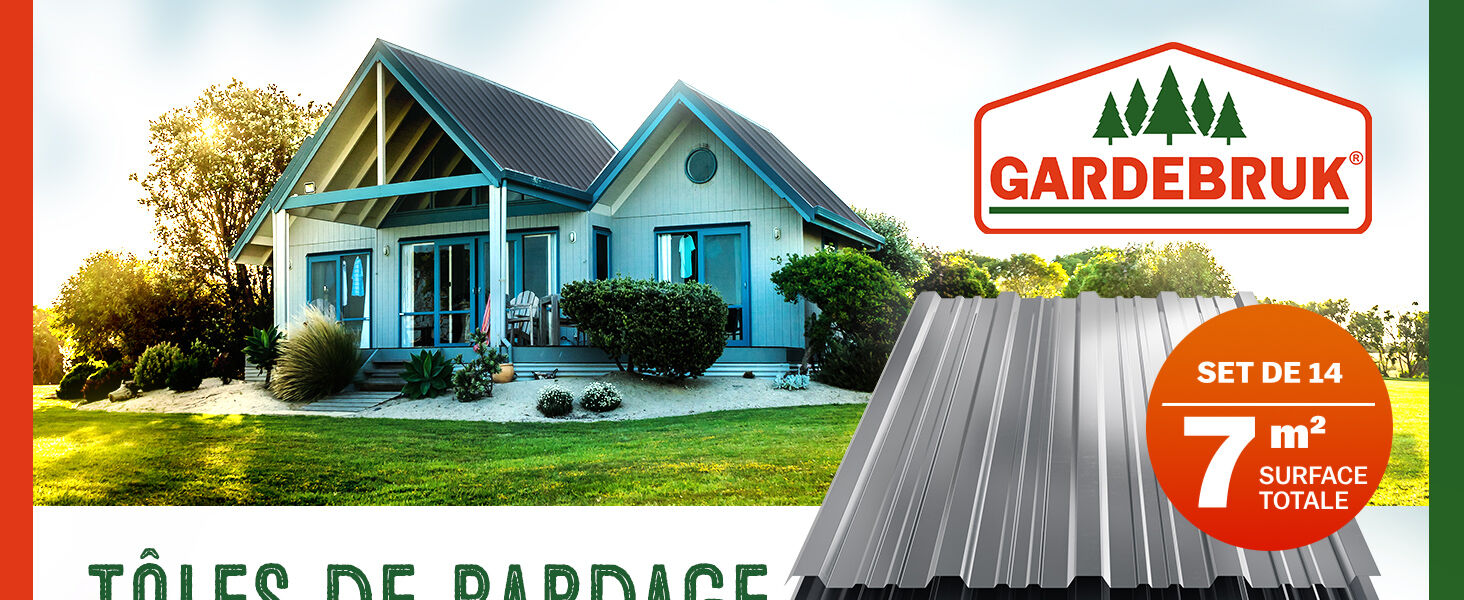 Trapezblech 14er-Set Anthrazit 110x46cm