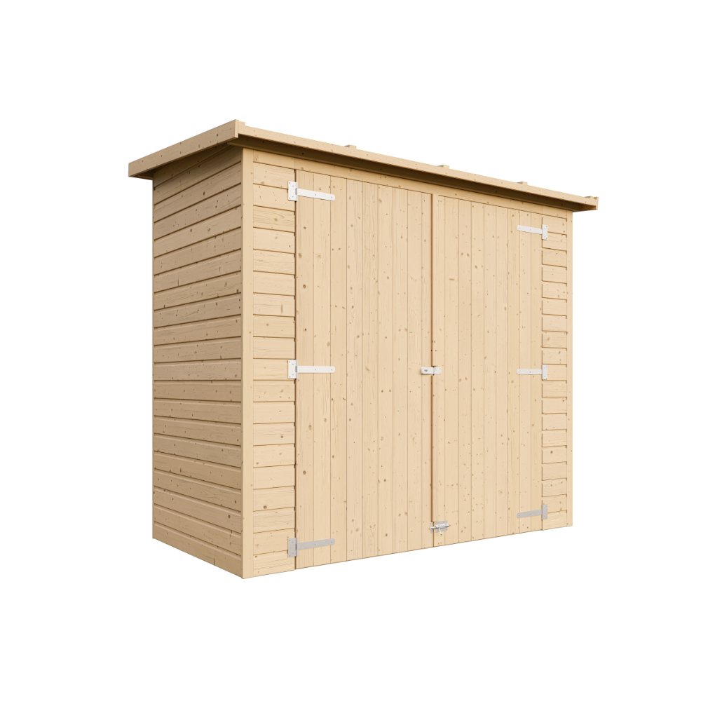 Geräteschuppen aus Holz M348 – 205 x 101 cm – 2 m2