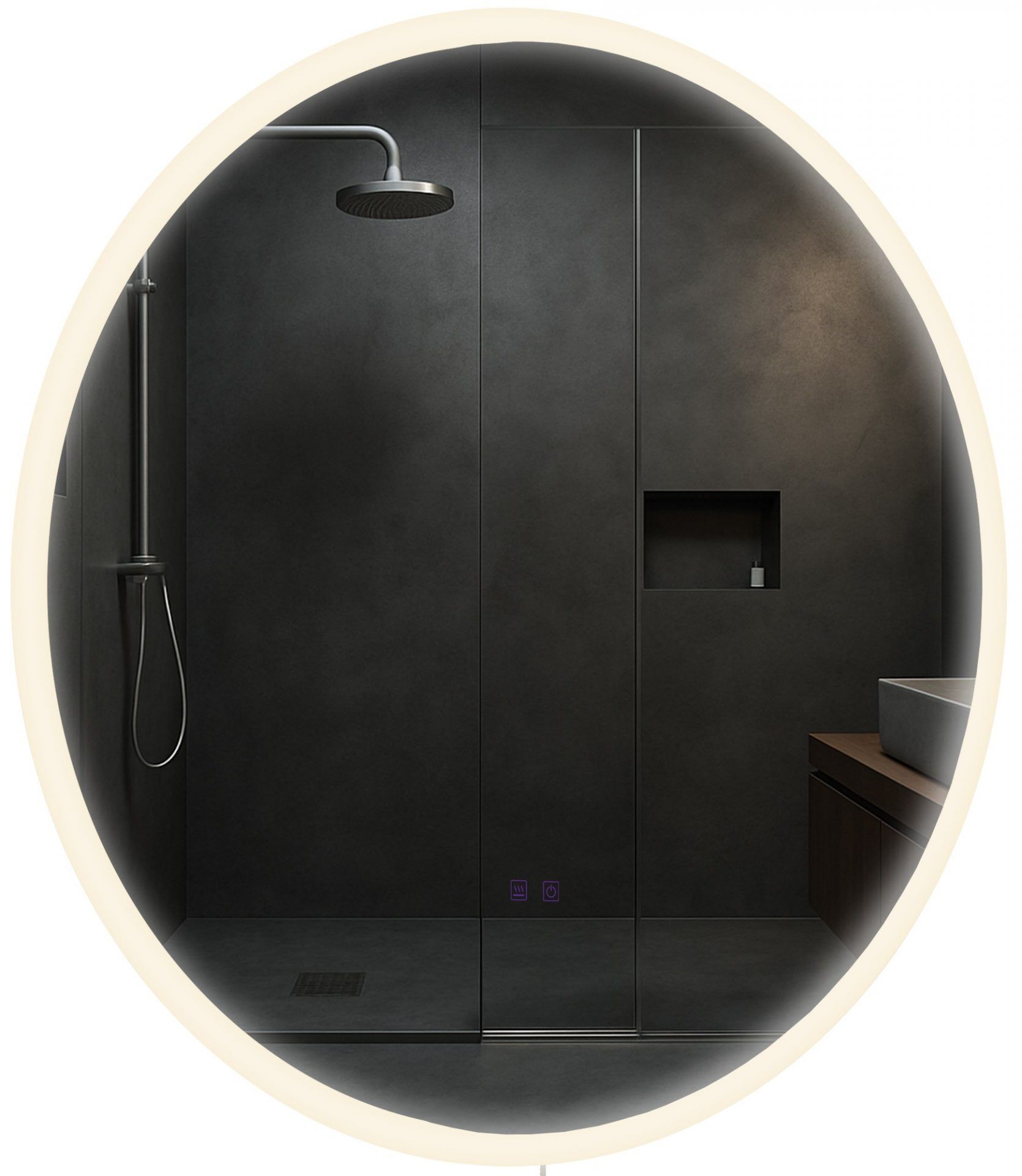 Badspiegel Laconia 80 mit Bluetooth, klarglas