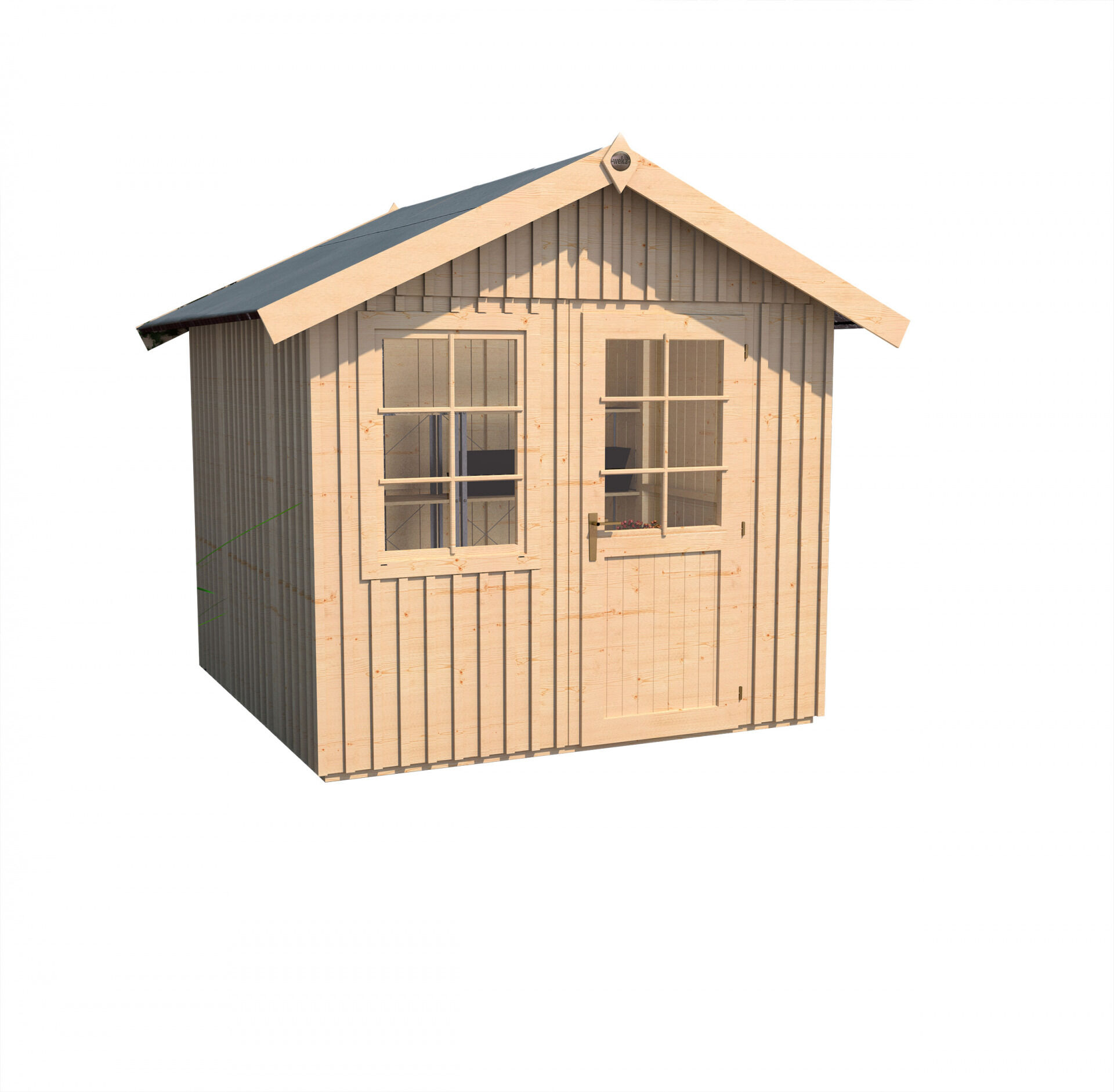 weka Schwedenhaus Gartenhaus 3,7x3,4m