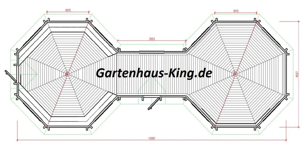 Grundriss Doppel Grillkota Elegance 2x 16,5 m²