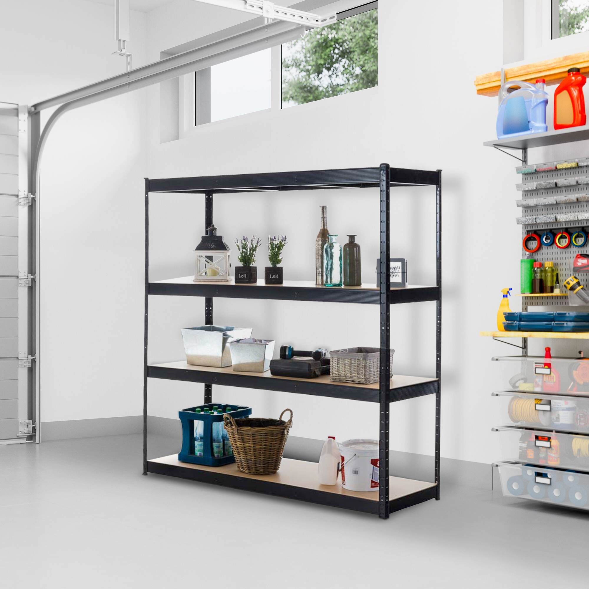 Steckregal 160x60x180, schwarz