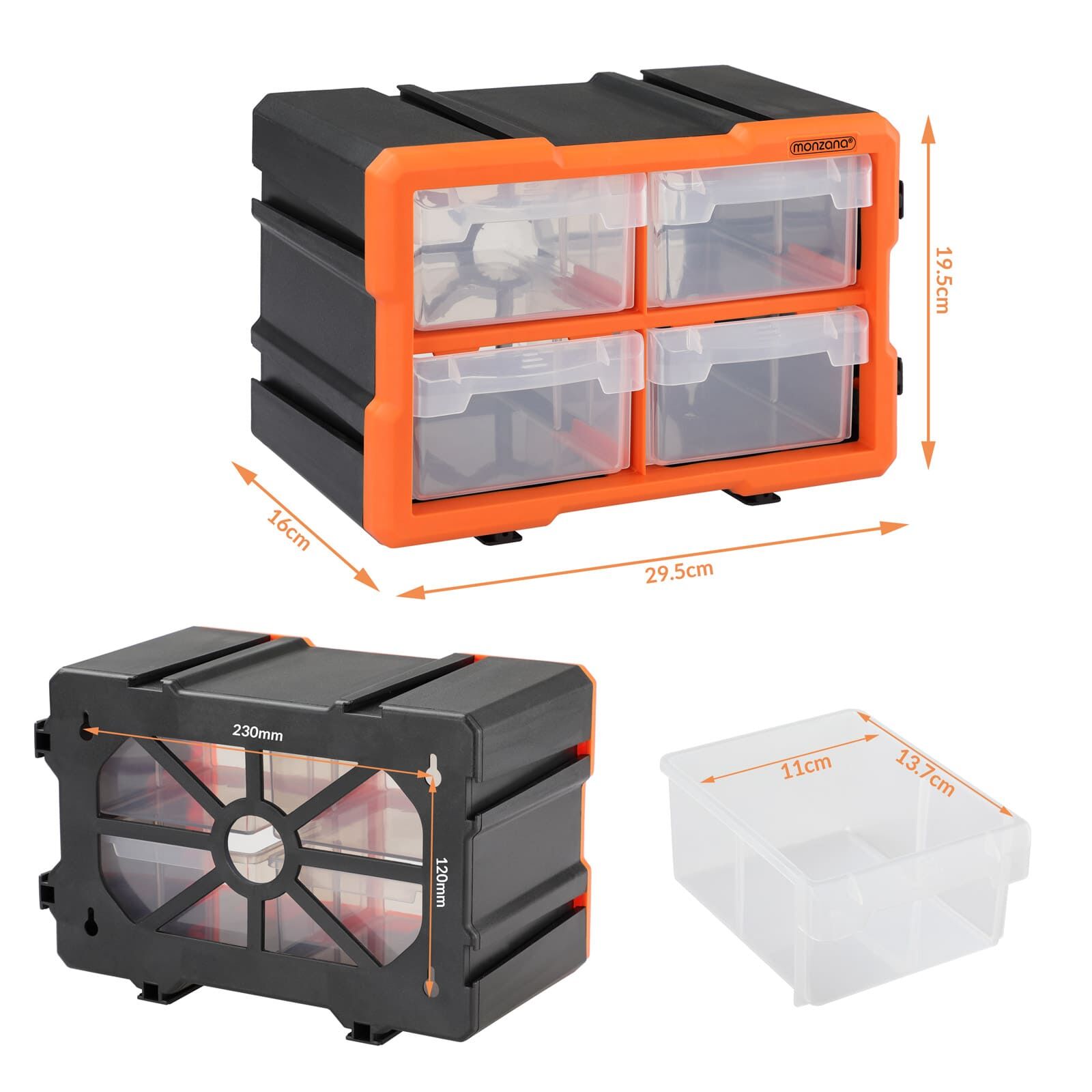 Sortimentskasten MW1804 29,5x16x19,5cm 8 Fächer