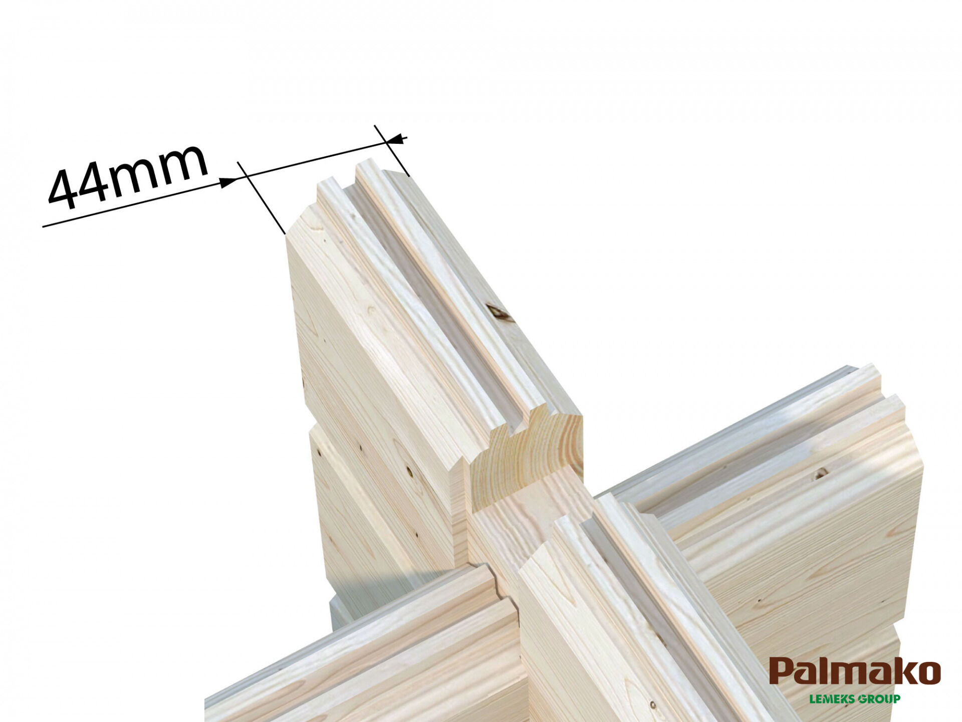 Palmako Gartenhaus Ines 11,1 m² mit Schiebetür Plus