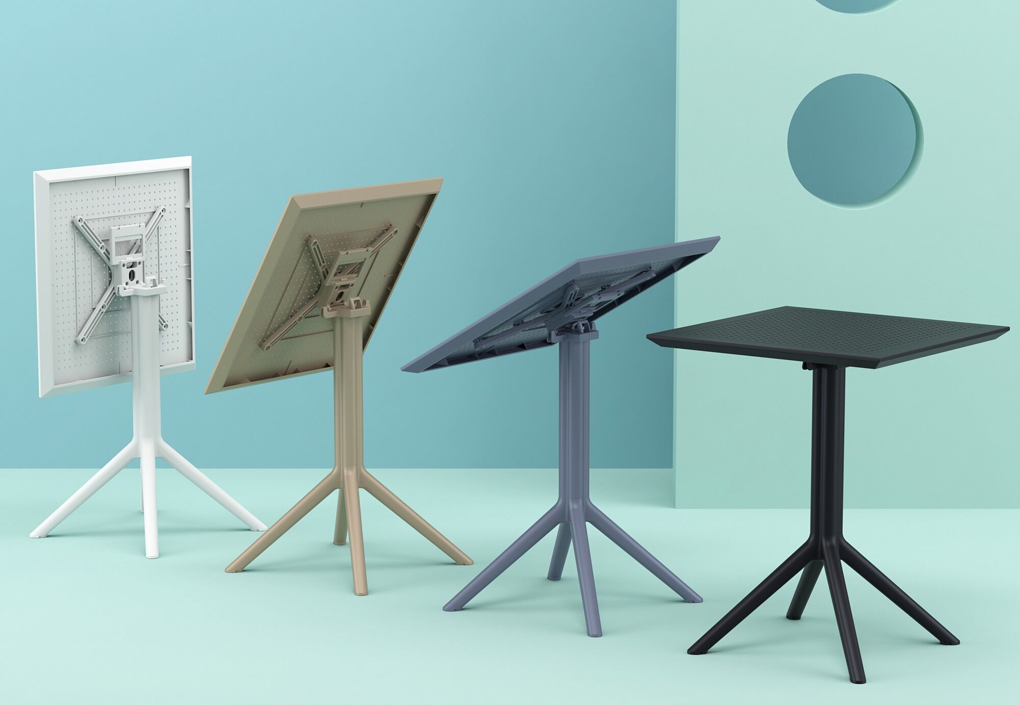 Klapptisch Sky eckig, taupe