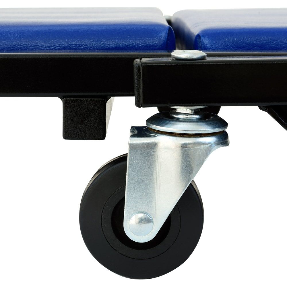 Kfz-Montageliege Rollbrett Blau 92x44x12cm umbaubar