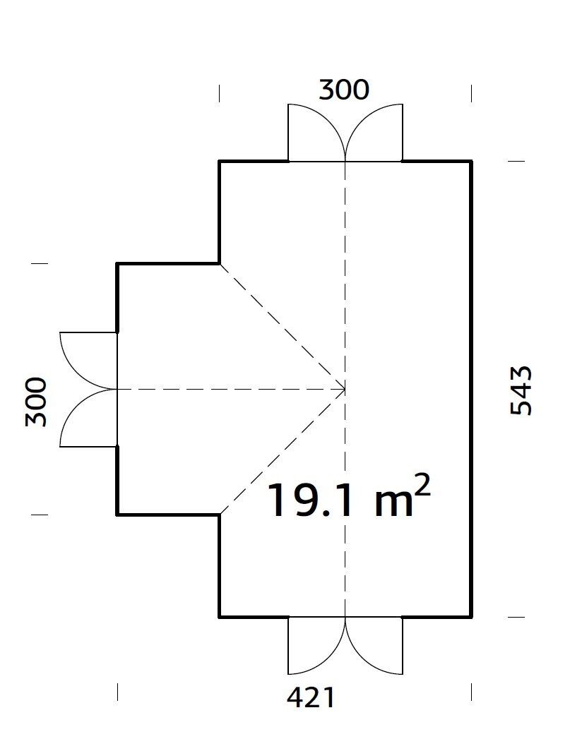 Palmako Gewächshaus Emilia 19,1 m²