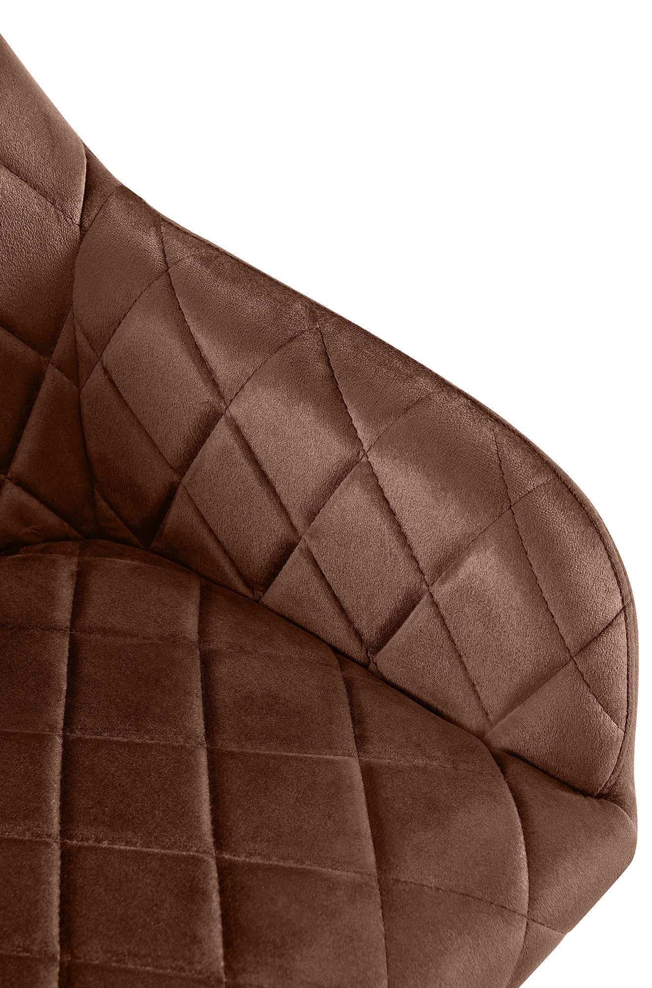 Esszimmerstuhl Monett Samt G, braun