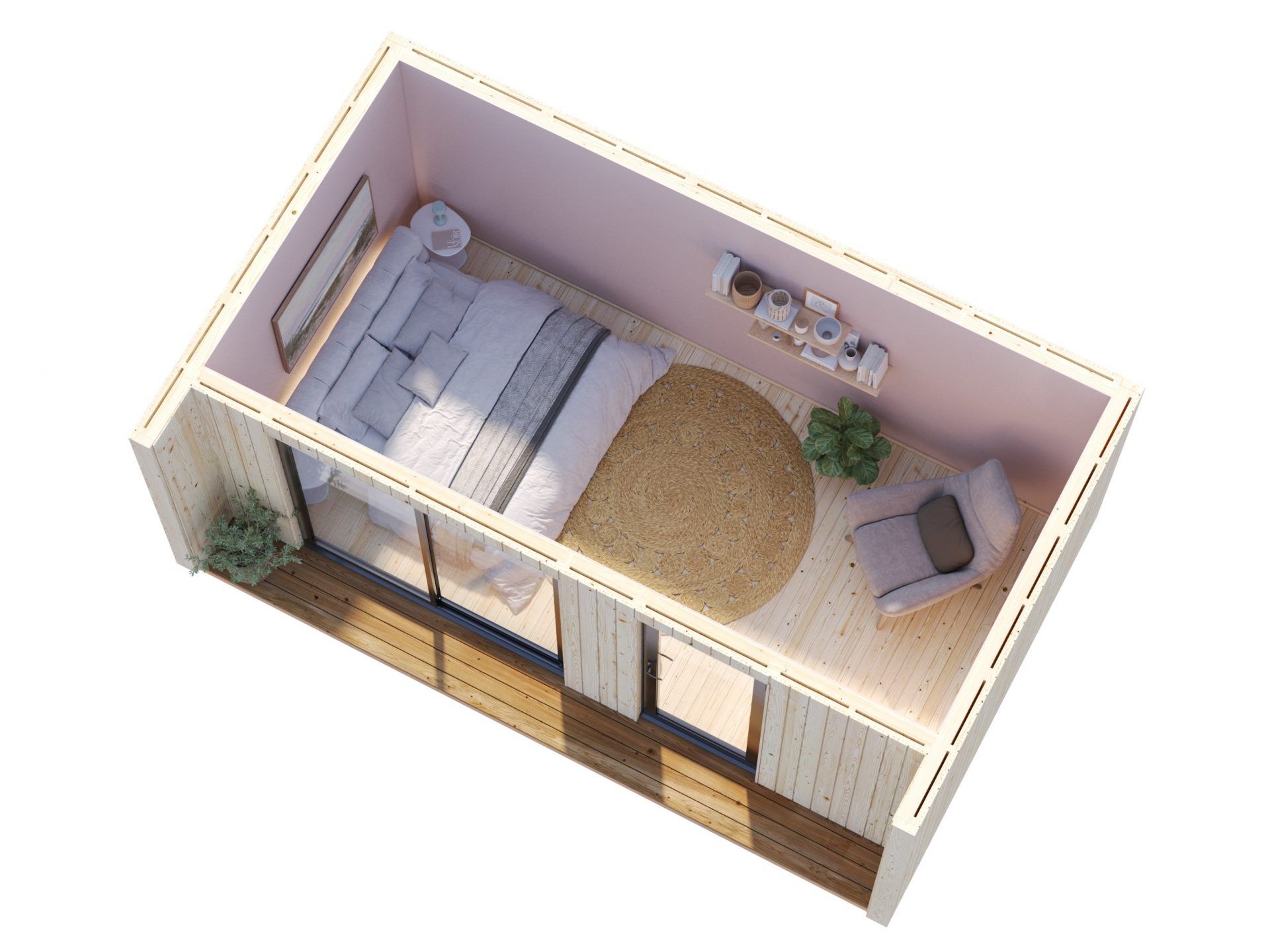 Palmako Tinyhaus Gartenhaus Johanna 13,6 m²