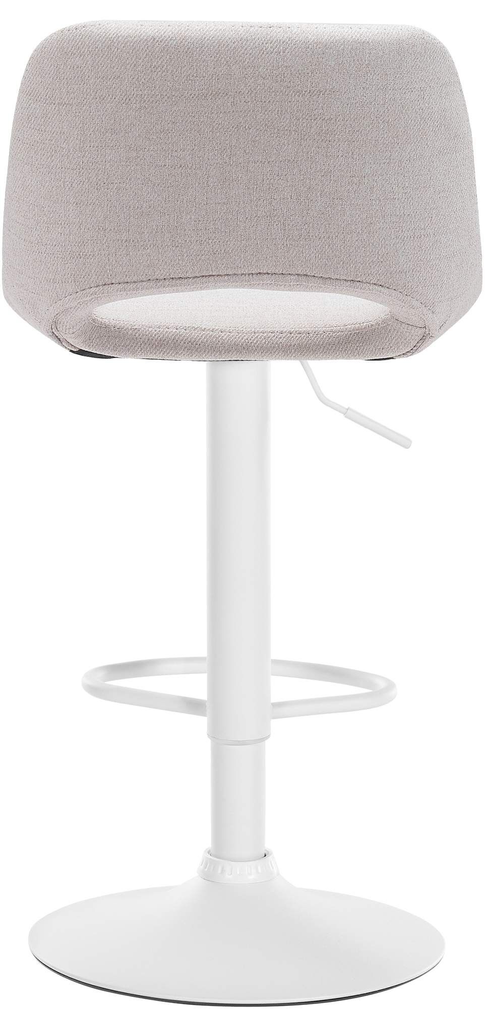 Barhocker Camden Stoff weiß, creme