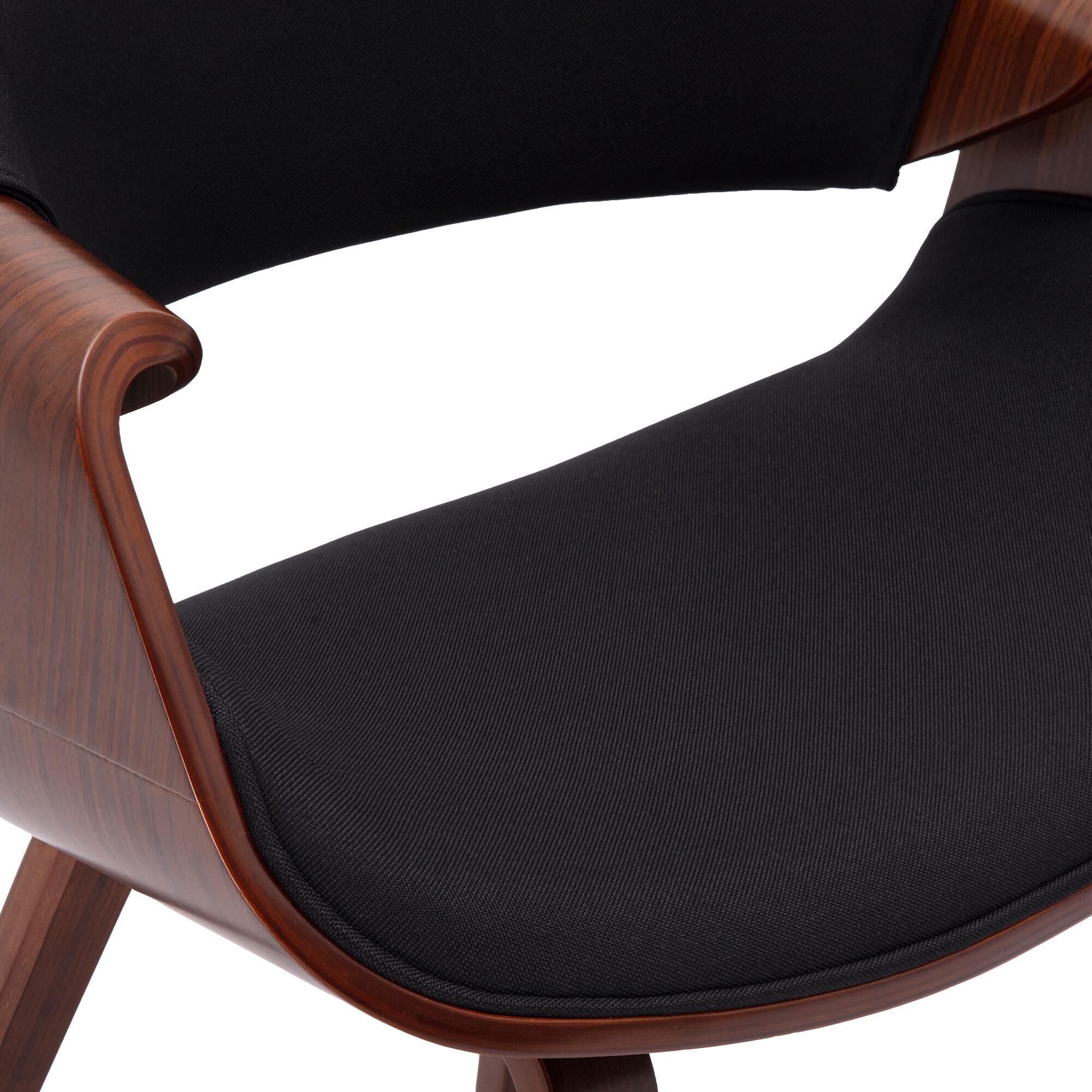 Esszimmerstuhl Maira Stoff, walnuss/schwarz