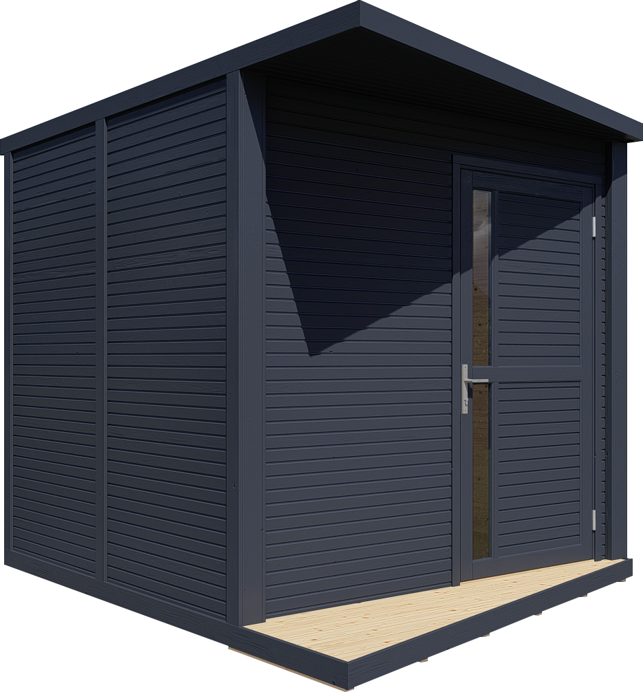 Gartenhaus Holz Concept anthrazit 297 x 234 cm