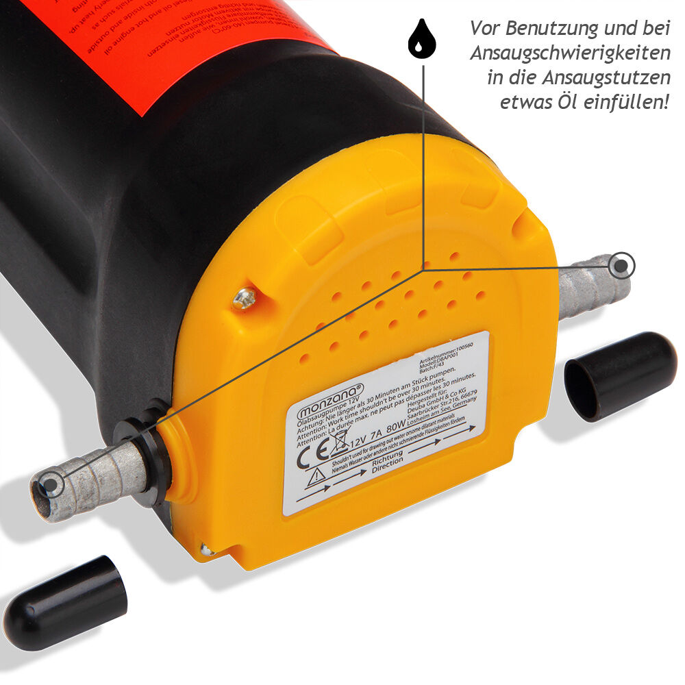 Ölabsaugpumpe 12 V - 80W