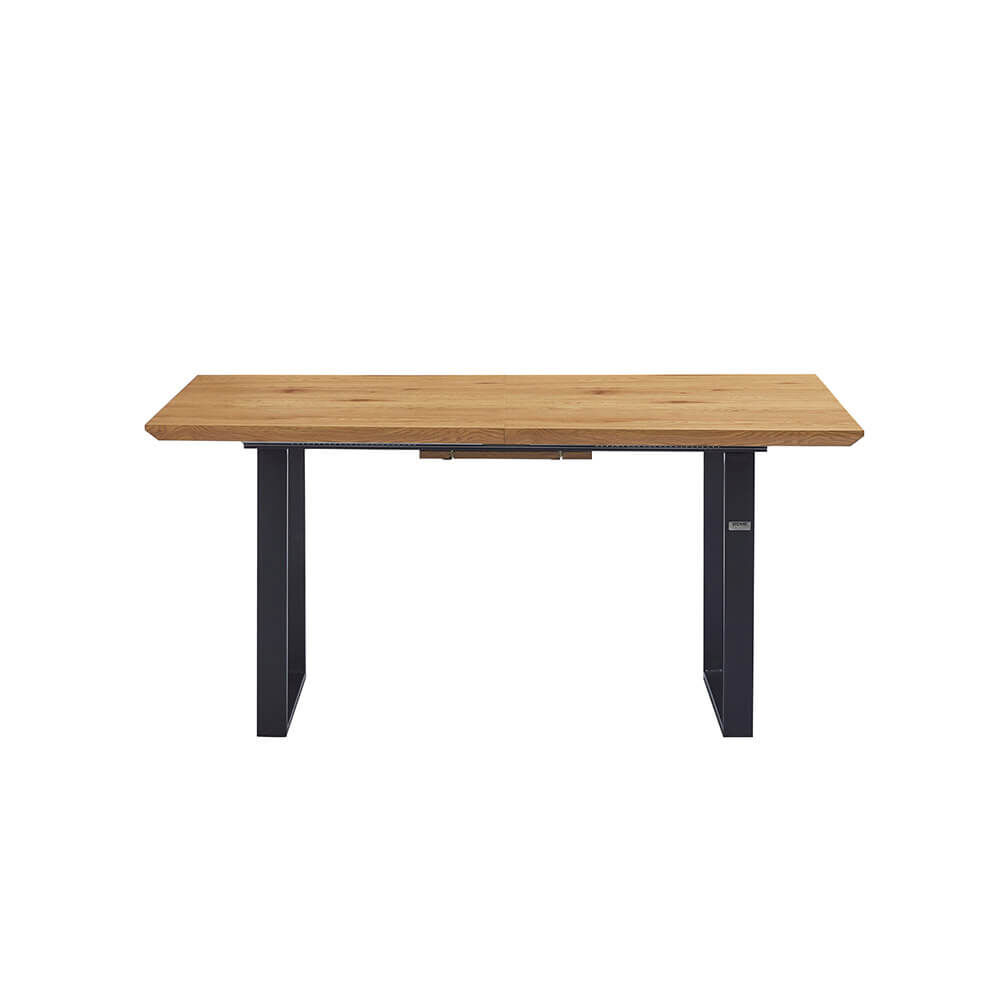 Esstisch Eckig Ausziehbar AVENCIA inkl. U-Fuß - 160-200 x 100 cm Light Oak