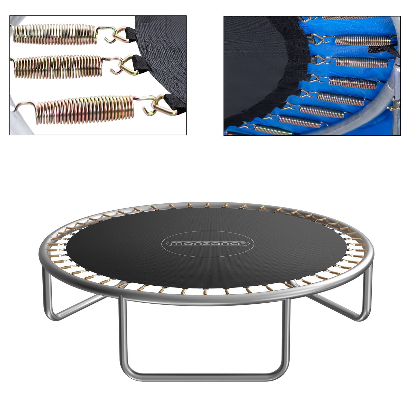 Trampolin Sprungtuch Schwarz Ø183cm