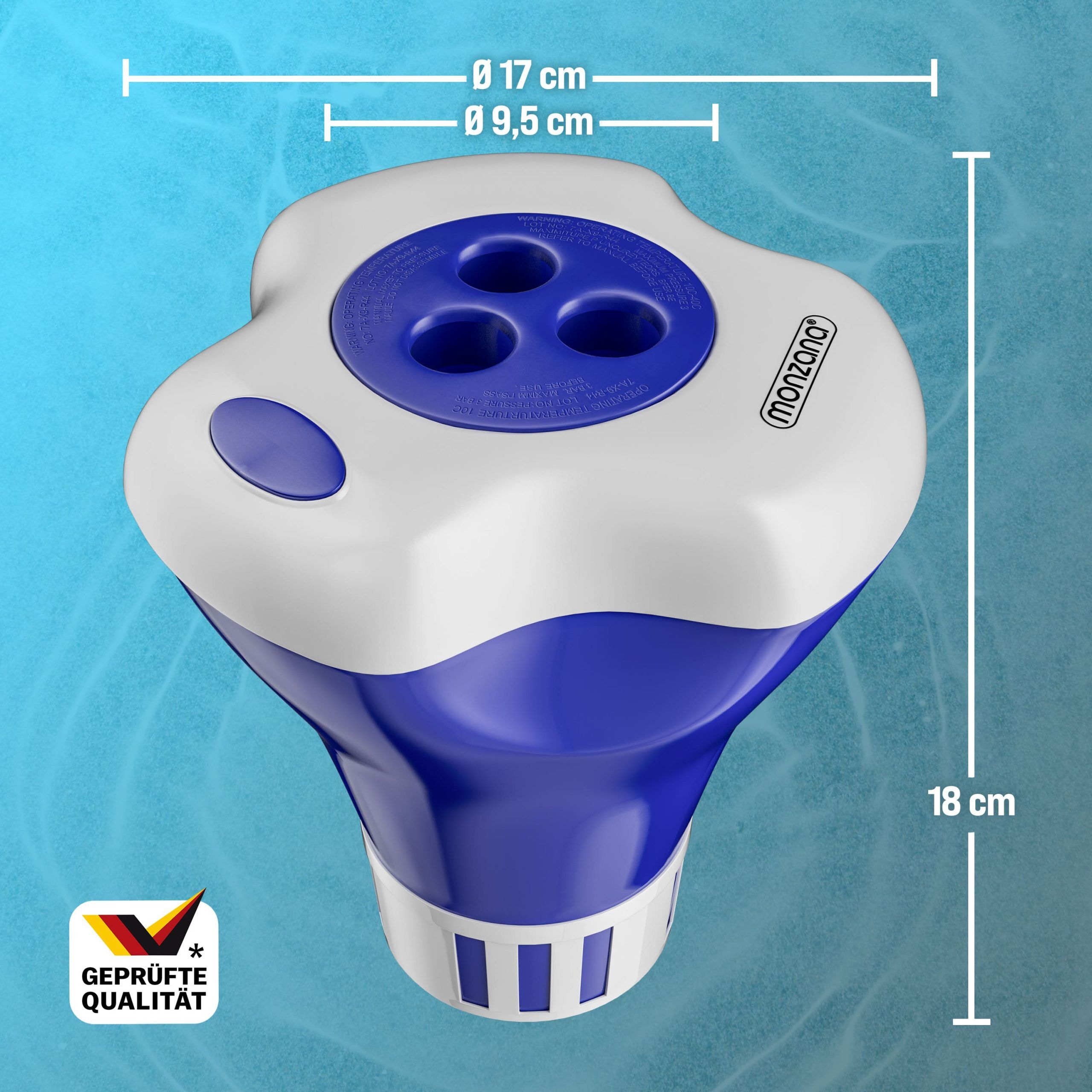 Schwimmender Tabletten-Dispenser Für Pools & Spas – Automatische Chlorverteilung, UV-beständig, 12x21 Cm Schwimmender Tabletten-Dispenser Für Pools & Spas – Automatische Chlorverteilung, UV-beständig, 12x21 Cm