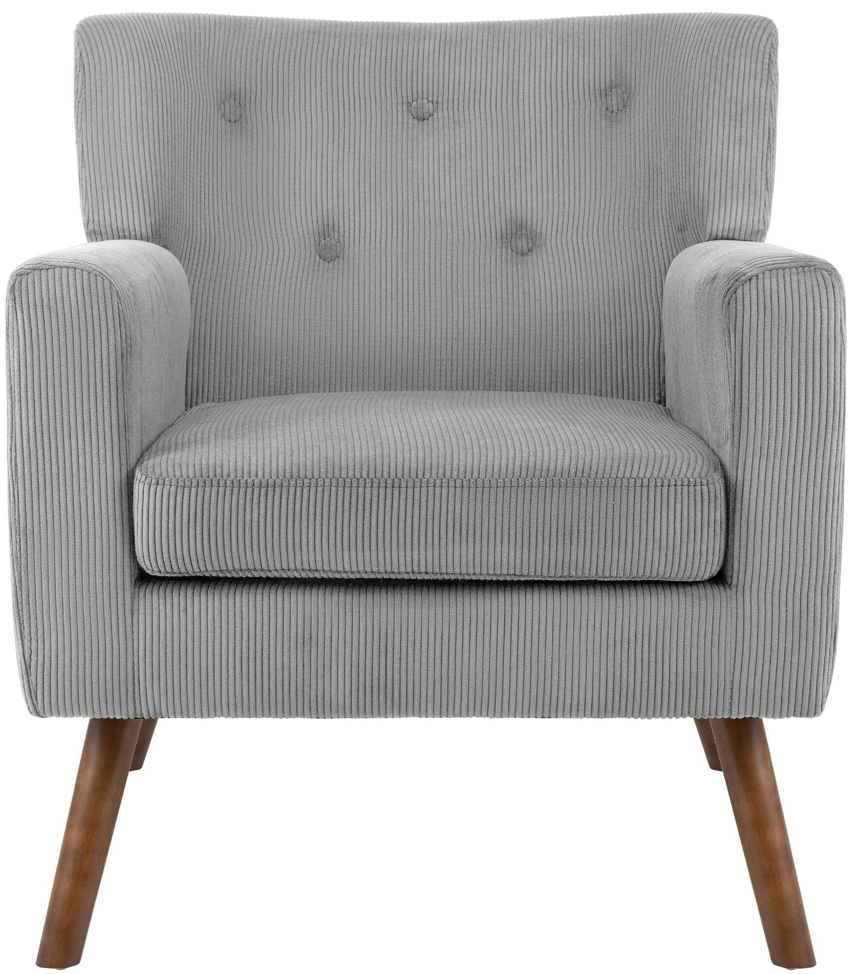 Sessel Kioni Cord, grau