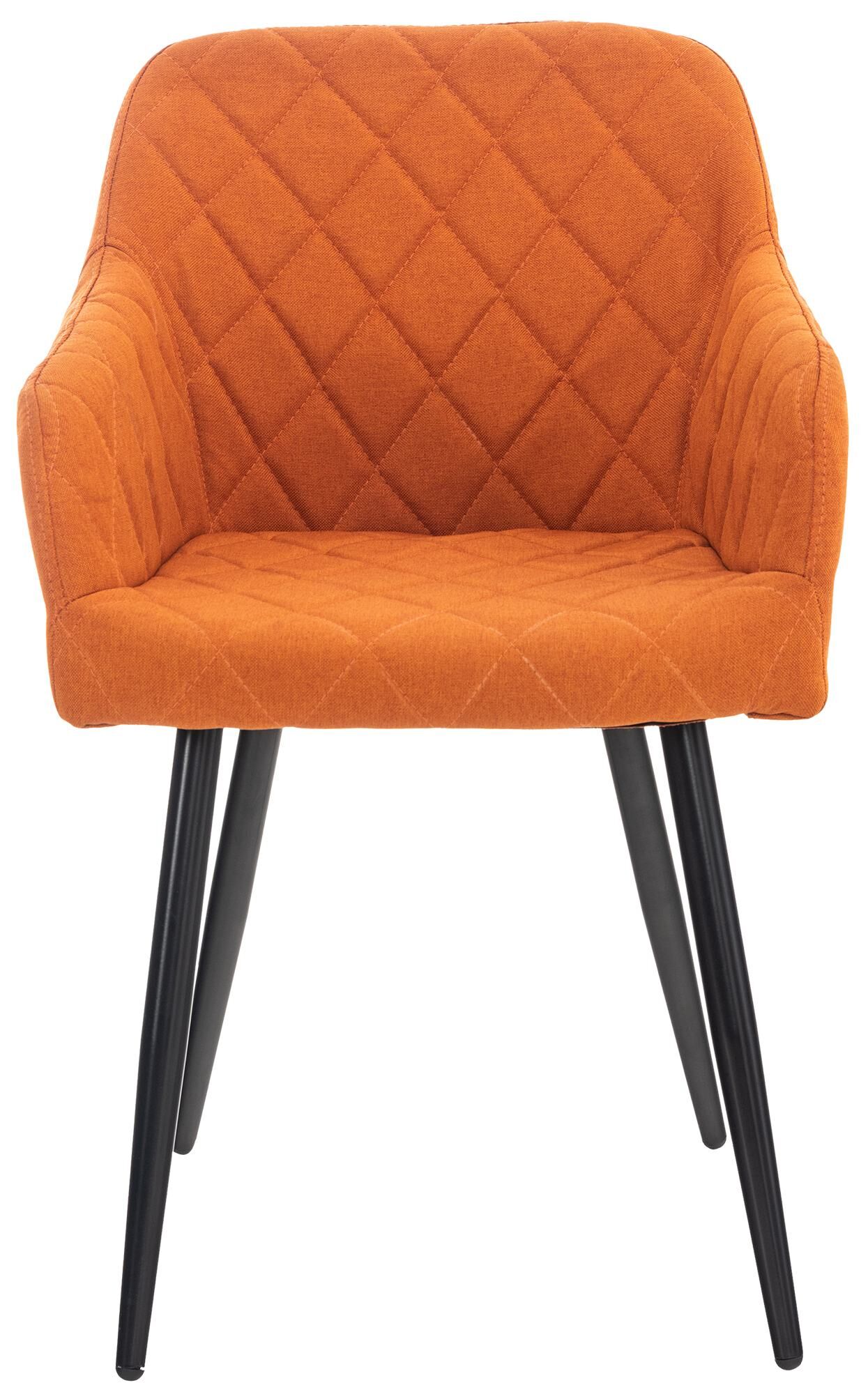 2er Set Esszimmerstuhl Shila Stoff, orange