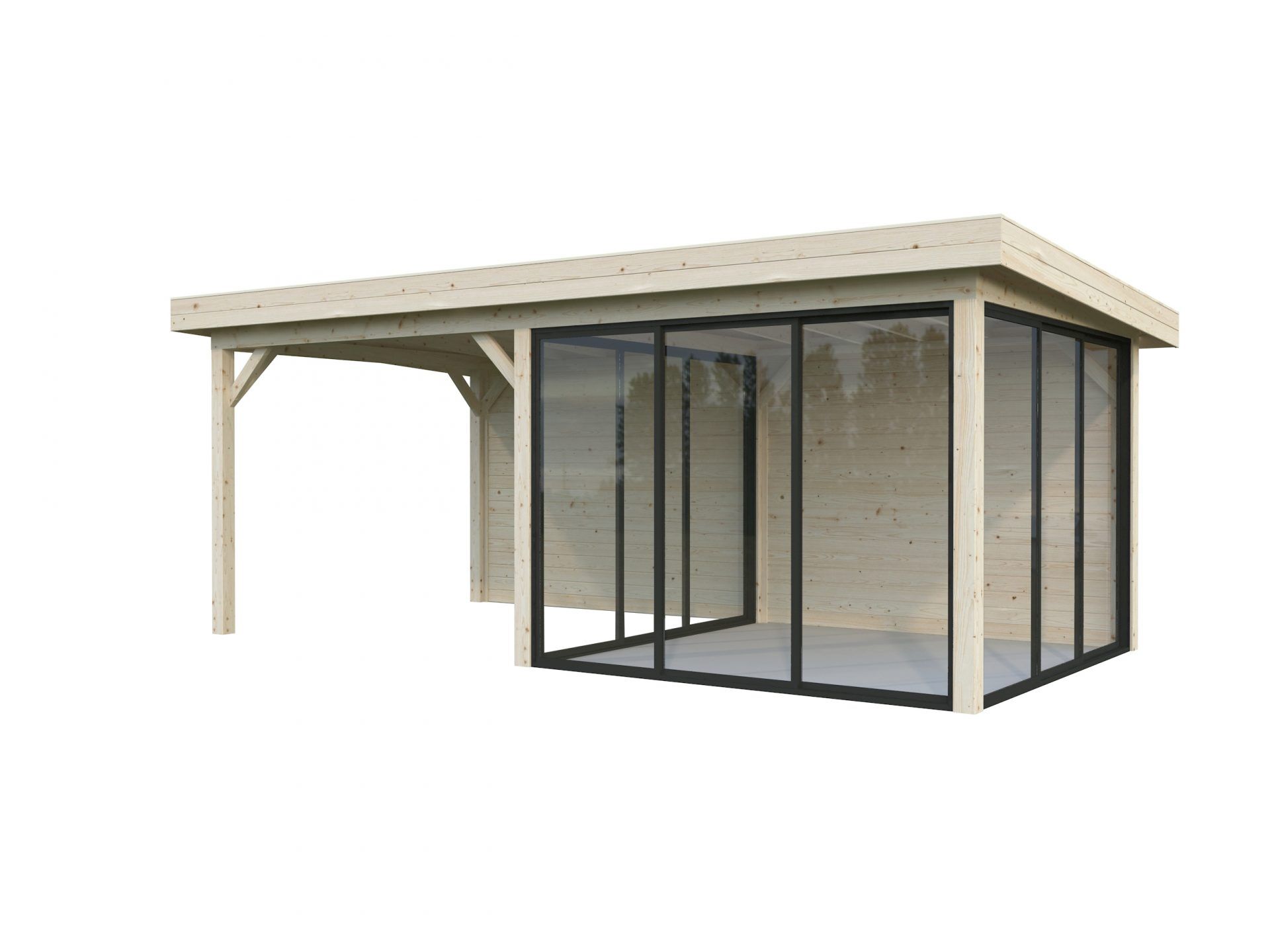 Palmako Pavillon Lenna 16,6 m² Set 706 Slide Plus
