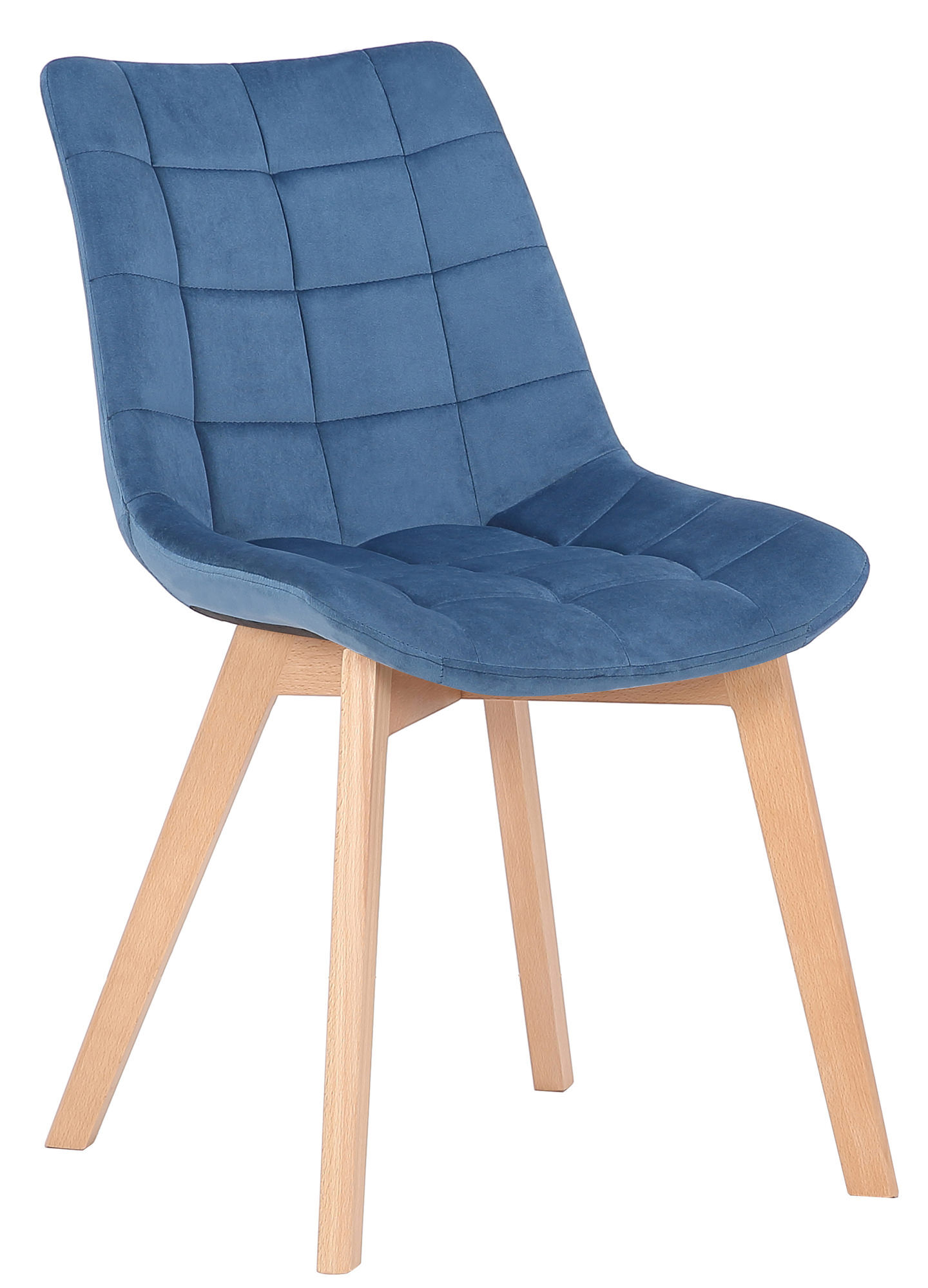 Esszimmerstuhl Passaic Samt, blau