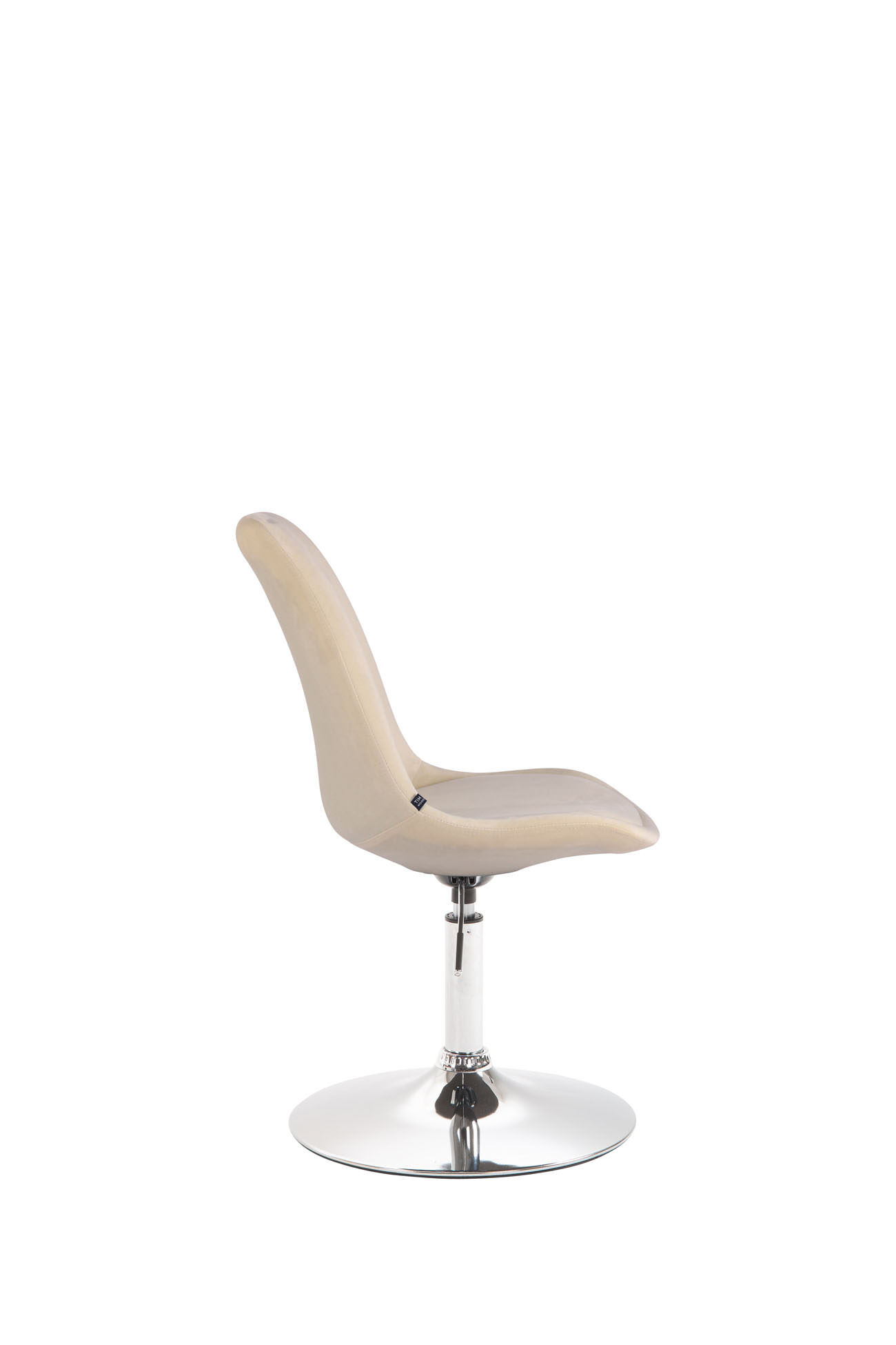 Esszimmerstuhl Maverick Samt chrom, creme