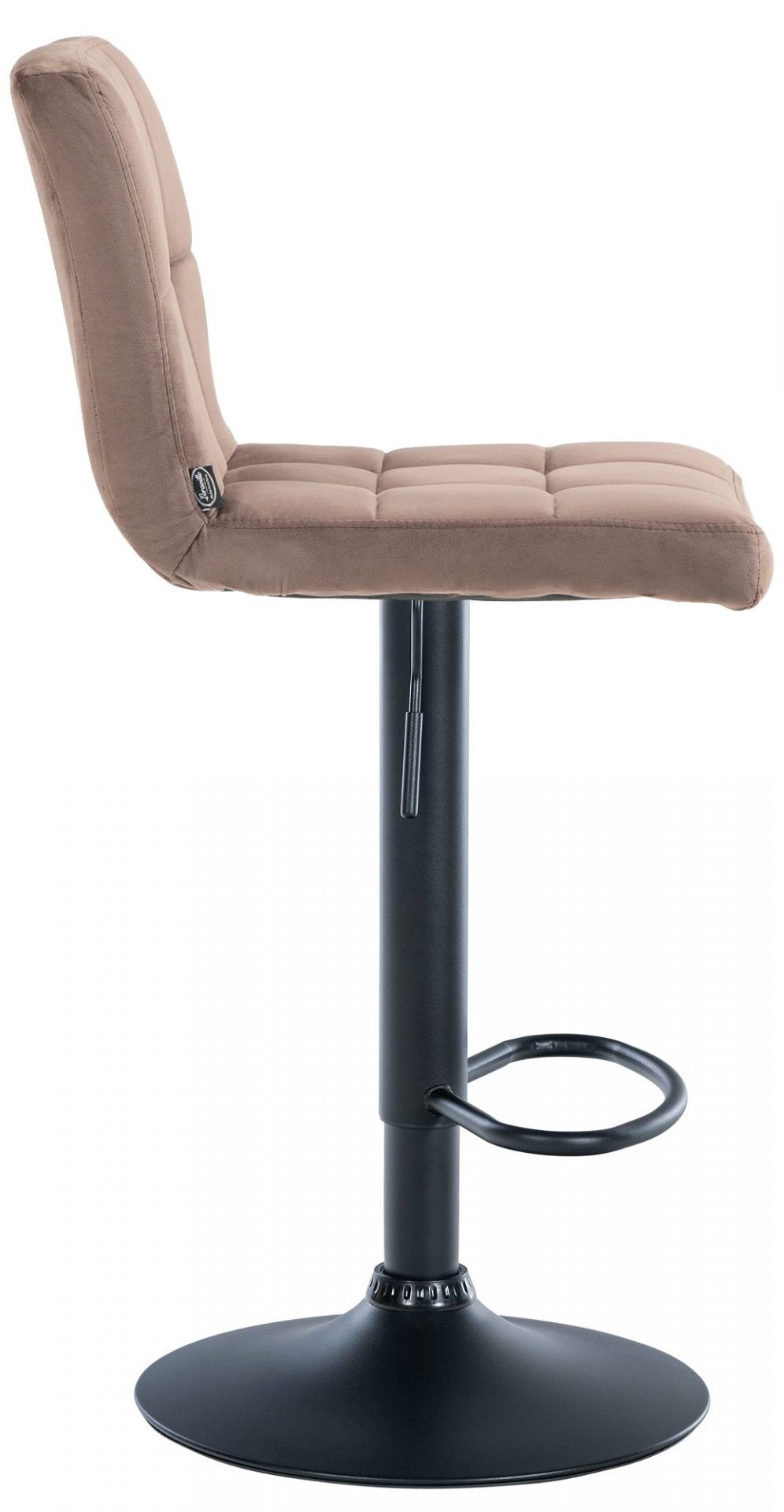 2er Set Barhocker Peru Samt schwarz, braun