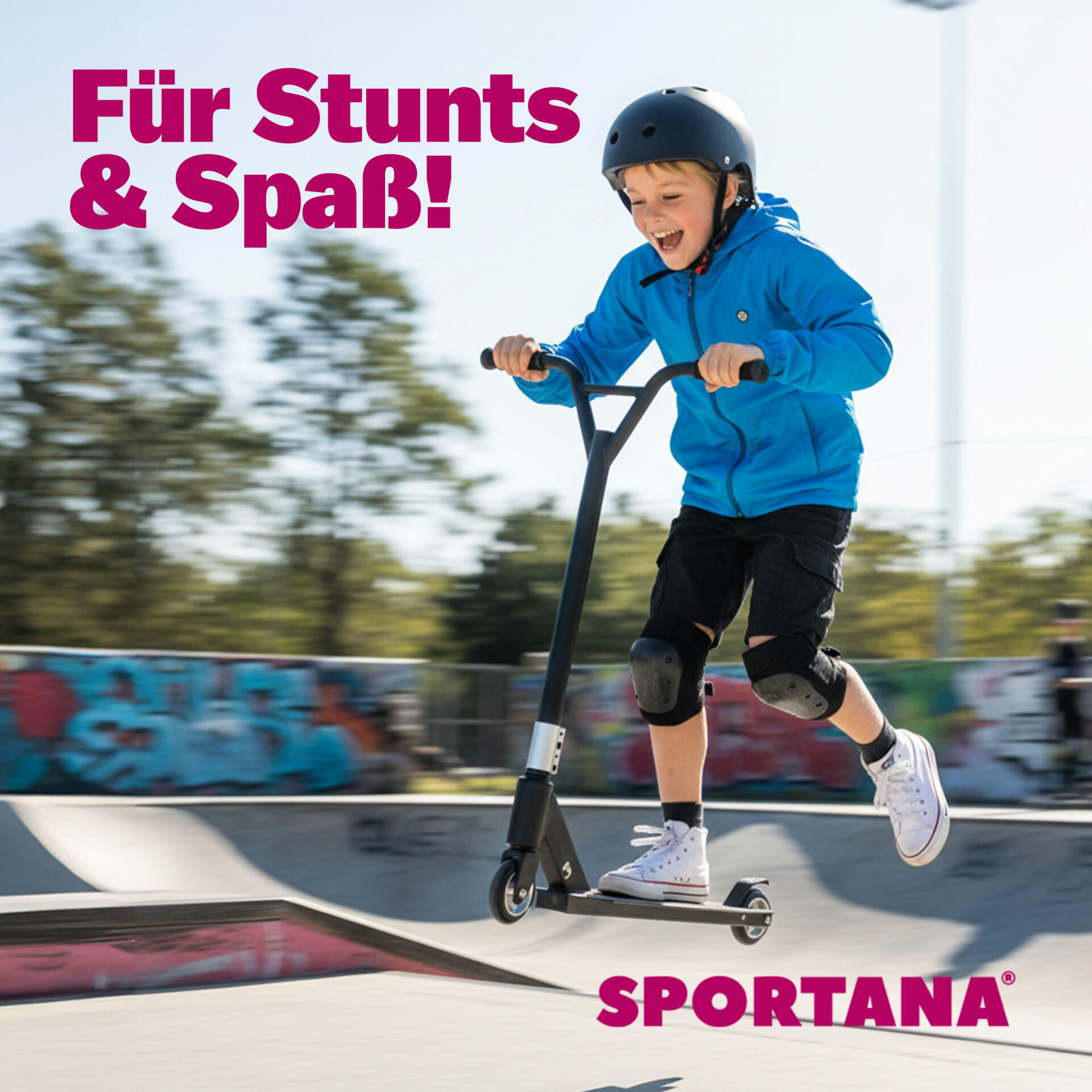Stuntscooter Tundra Premium Schwarz/Weiß