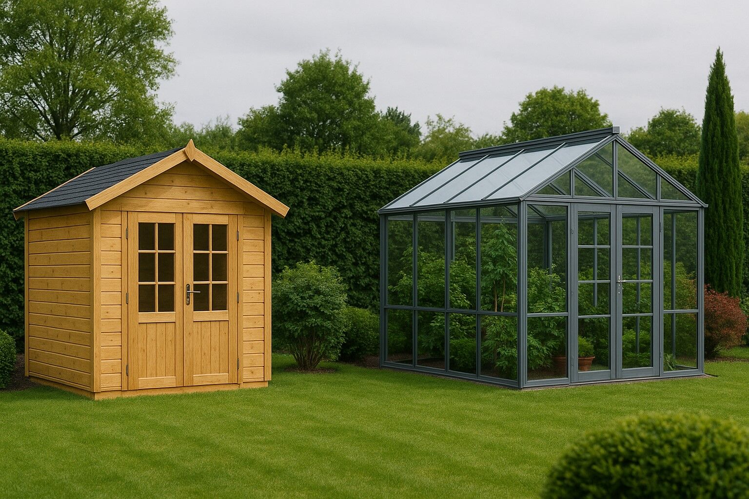 Gartenhaus nach Material