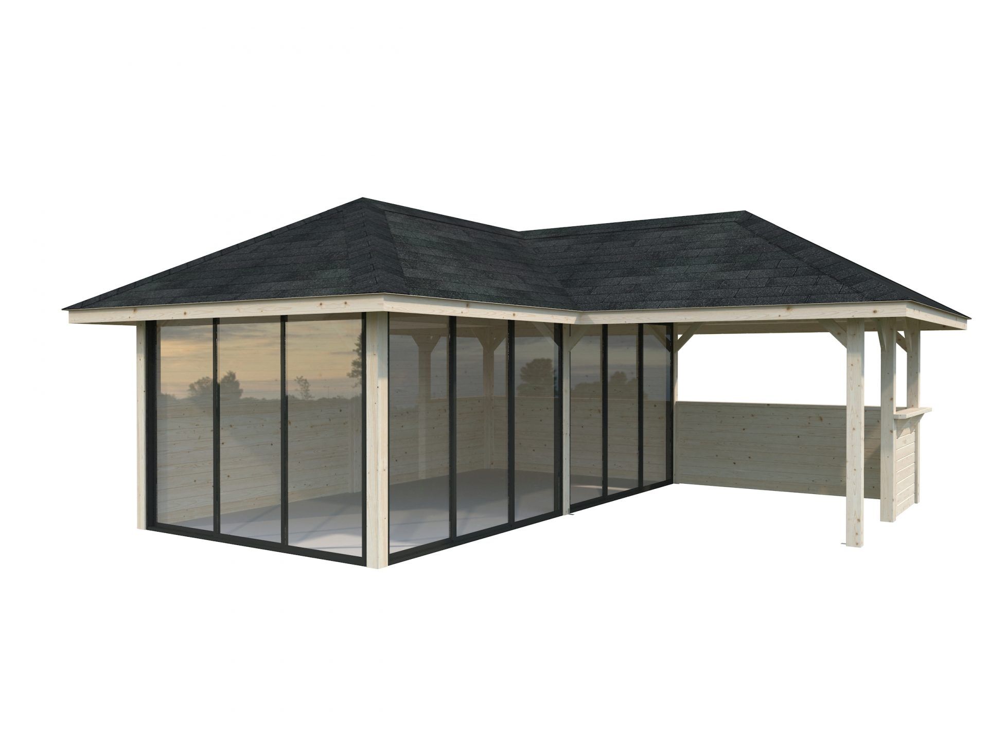 Palmako Pavillon Bianca 24,9 m2 Set 223 Slide