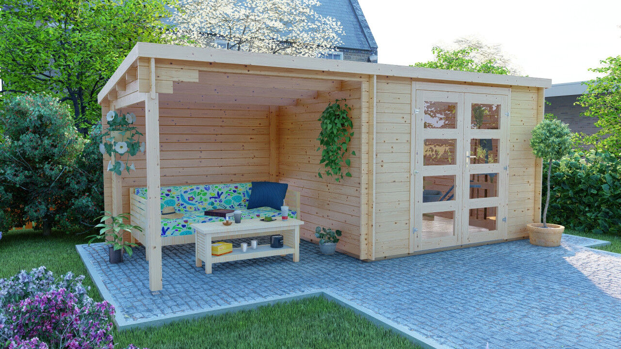 Gartenhaus Flachdach 3x2,4 Funny 3