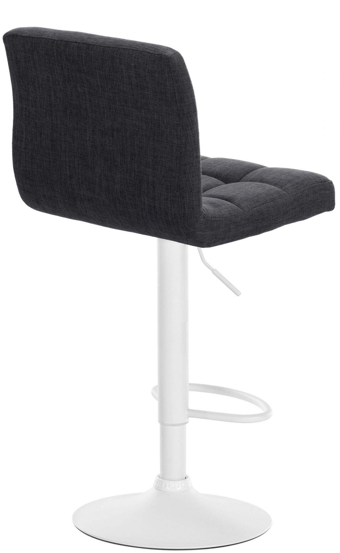 Barhocker Calma Stoff weiß, dunkelgrau