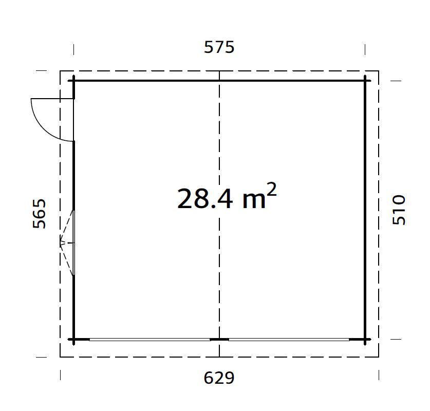 Palmako Holzgarage Roger 28,4 m²