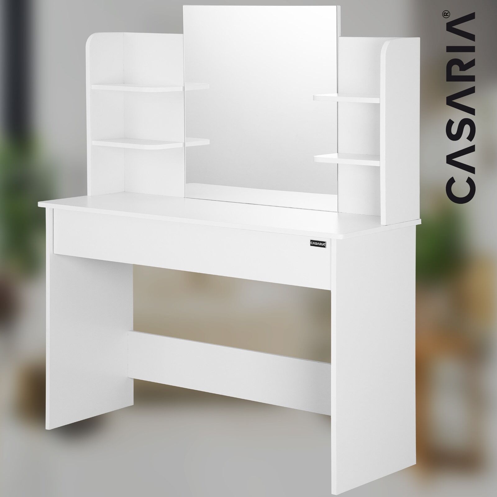 Schminktisch Lucia Weiß 140x110x40cm