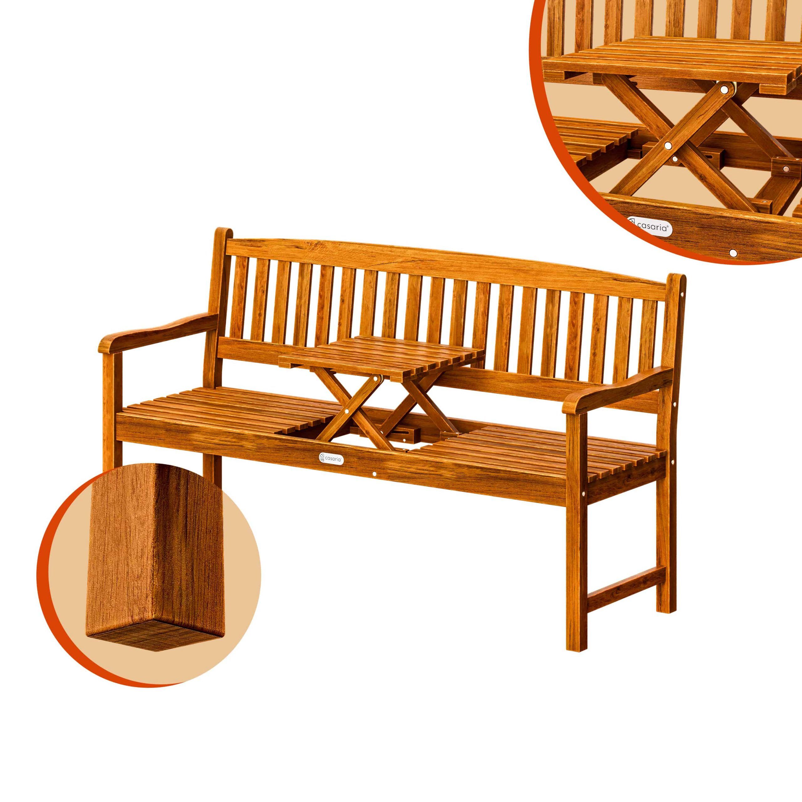 Gartenbank Picknick mit Tisch Eukalyptus FSC®-zertifiziert