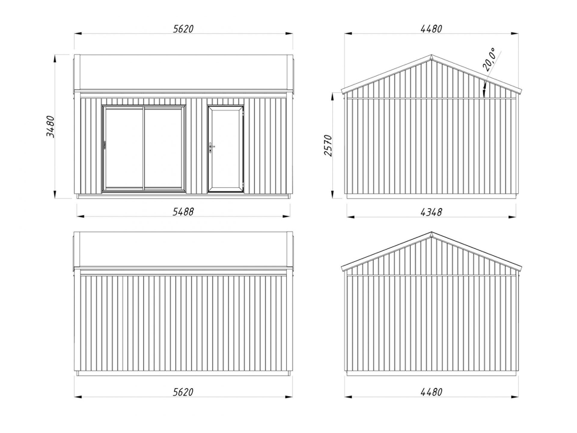Palmako Tinyhaus Gartenhaus Rebekka 19,4 m²