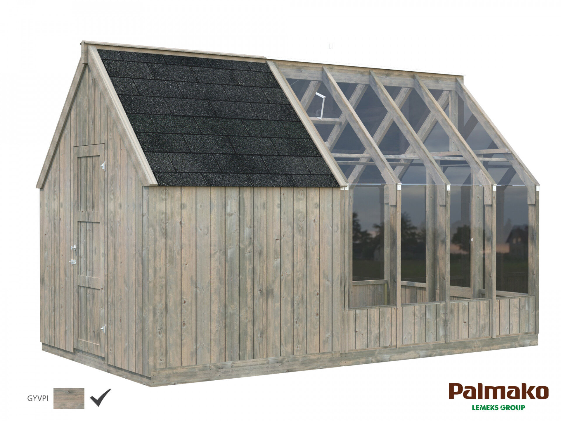 Palmako Gewächshaus Emilia Geräteraum 4,0 m²
