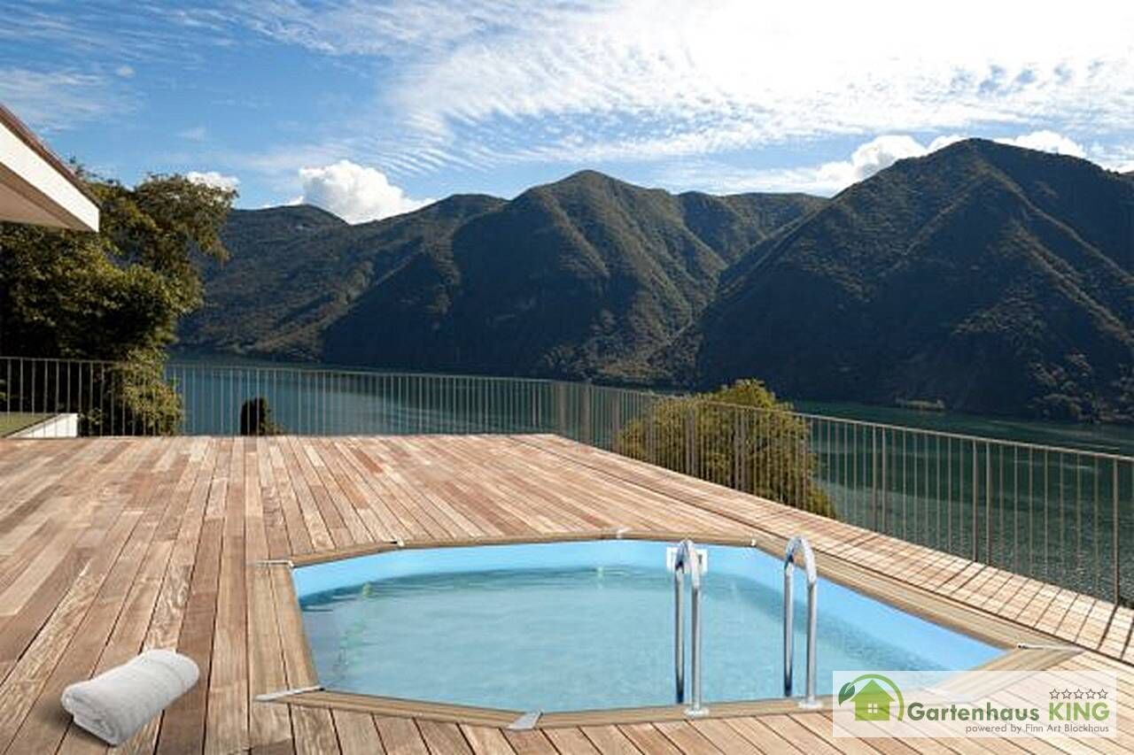 Interline Holzpool Bali 640x400x138 cm, Basic Set
