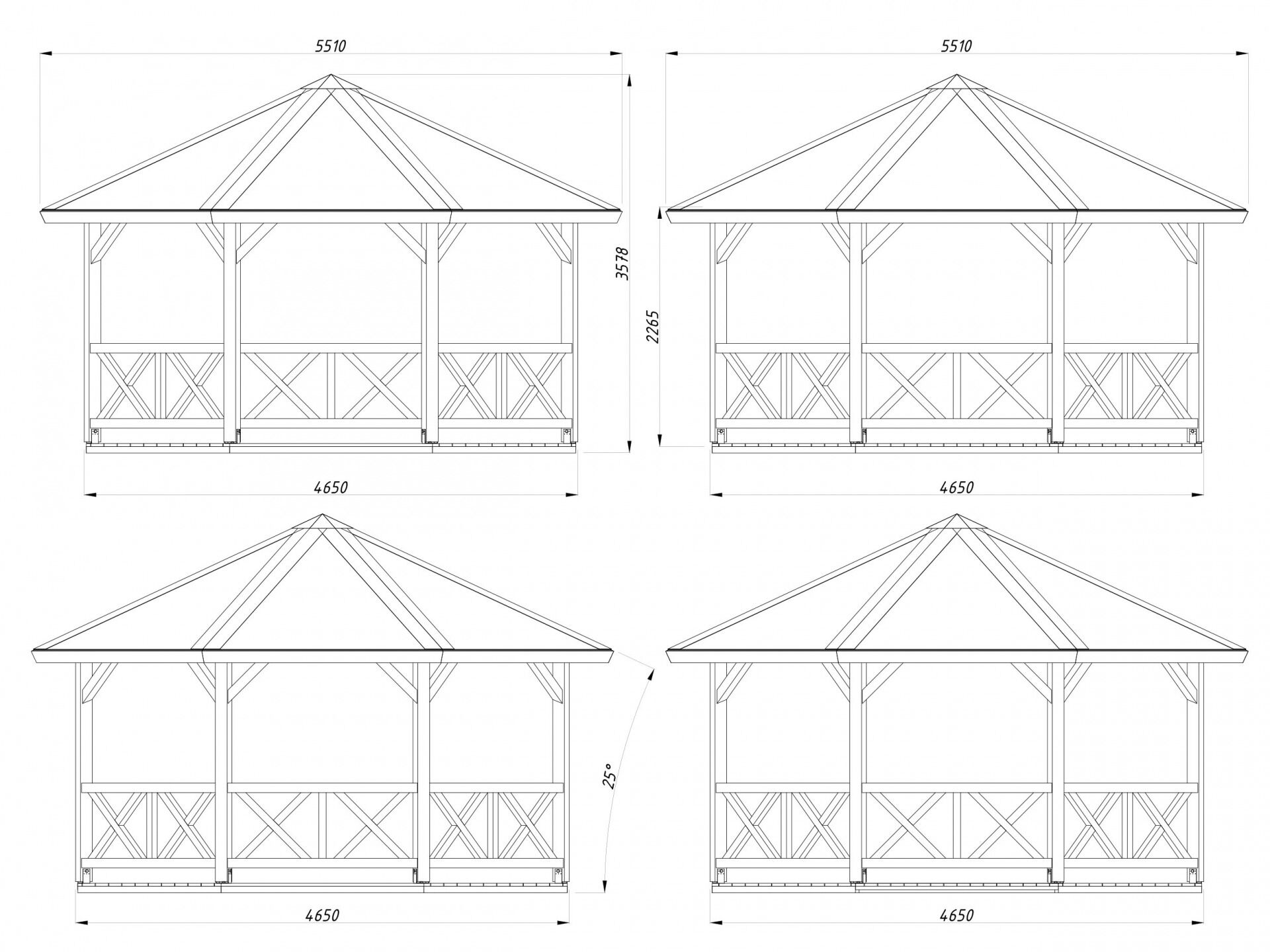 Palmako Pavillon Betty 18,0 m²