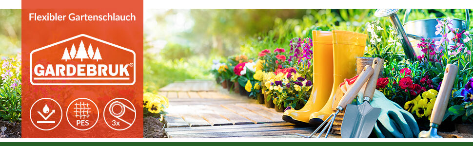 Gartenschlauch Orange 30m flexibel