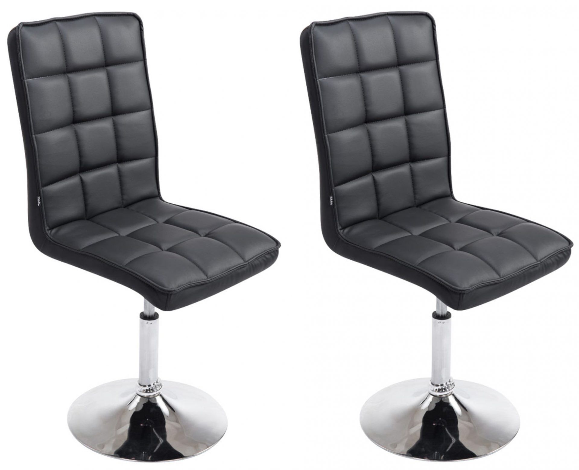 2er Set Esszimmerstühle Peking V2, schwarz