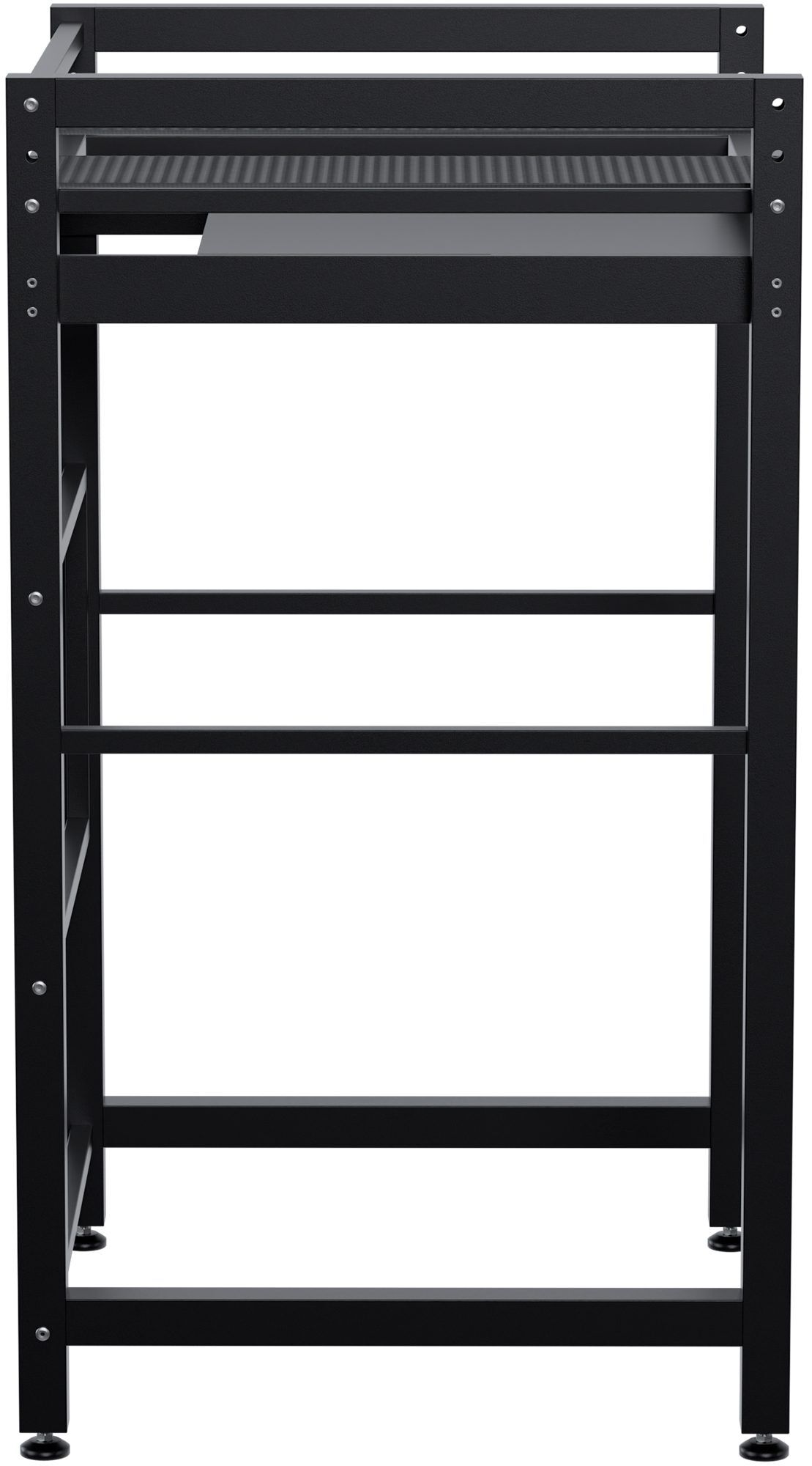 Waschmaschinenregal Juri, schwarz