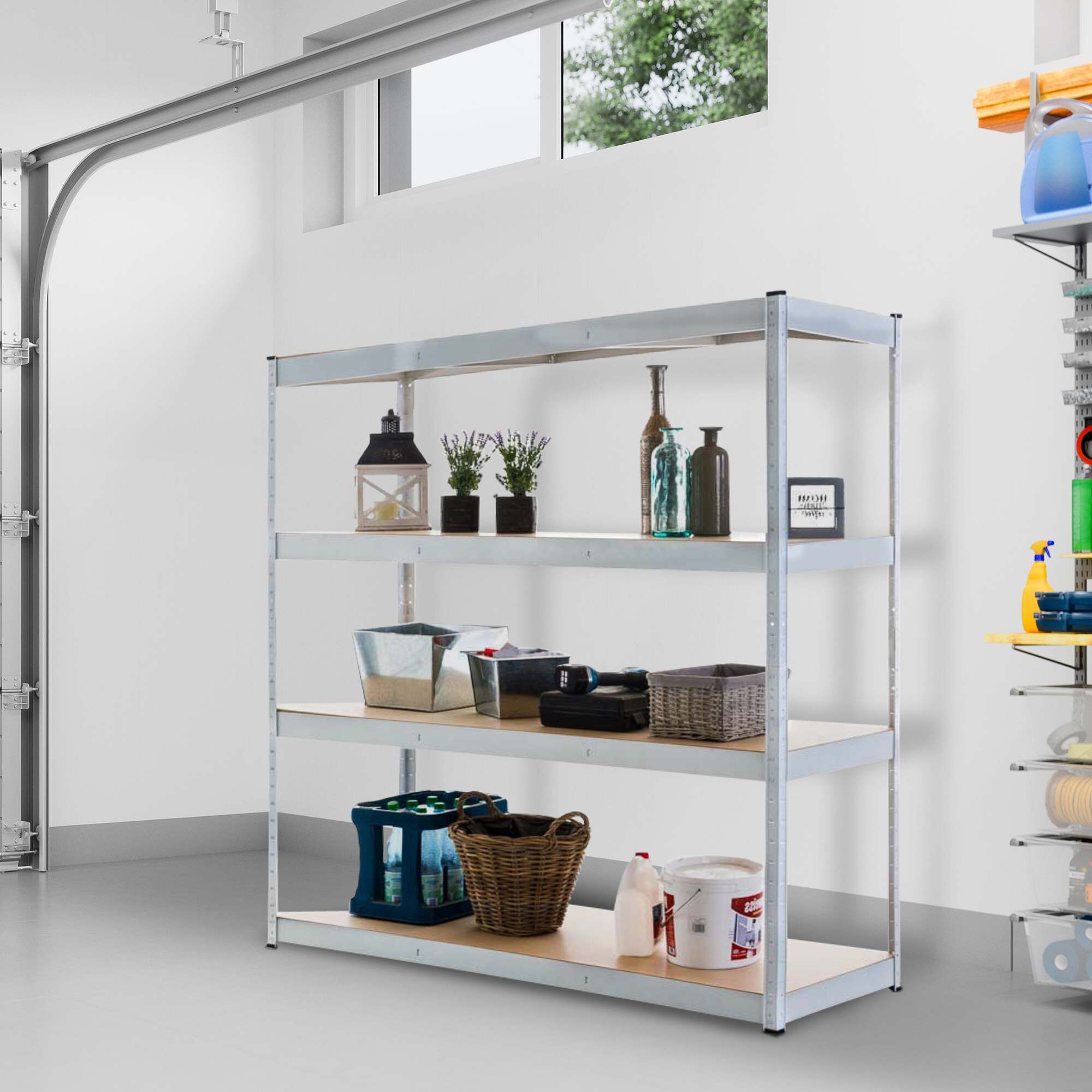 Lagerregal 160x60x180 cm, weiß