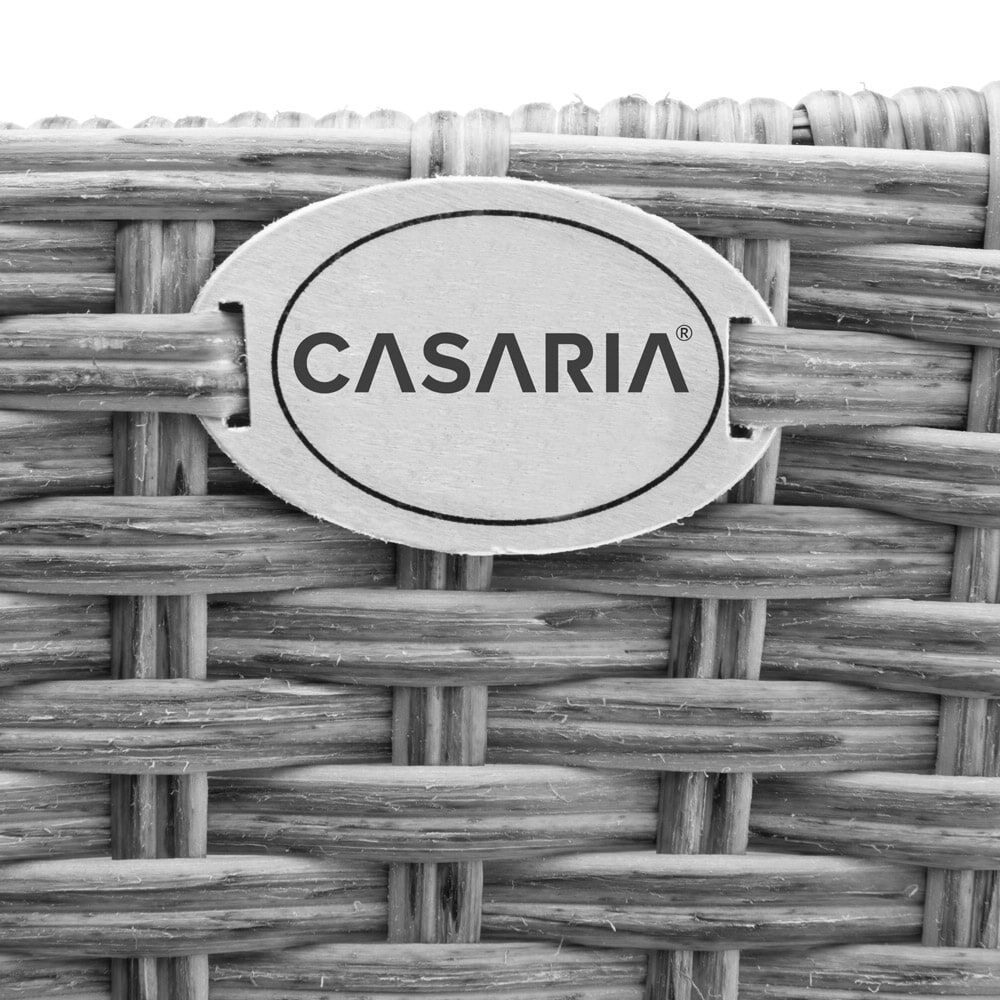 Polyrattan Blumenkasten 2er-Set Grau