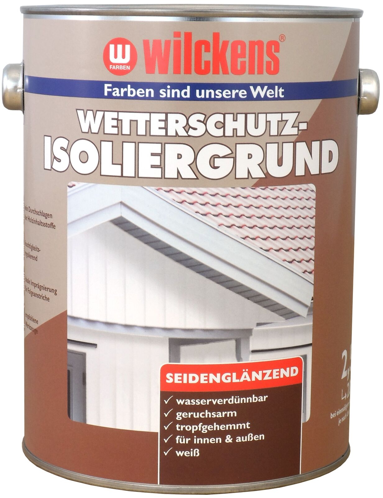 Wilckens Wetterschutz-Isoliergrund Weiß 2.5l