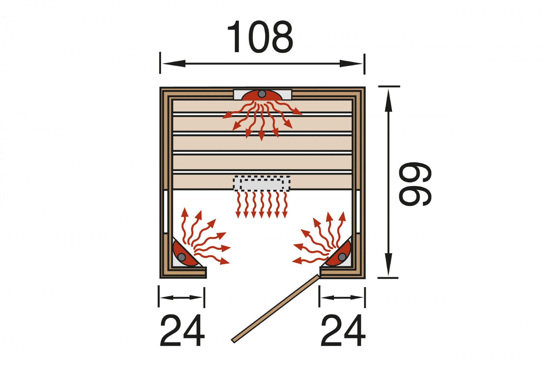 weka Infrarotkabine MILA 1