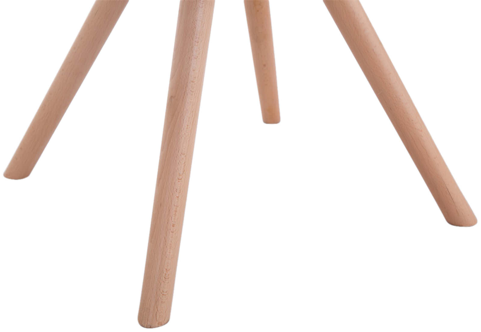 4er Set Stühle Toulouse Stoff Natura Rund, braun