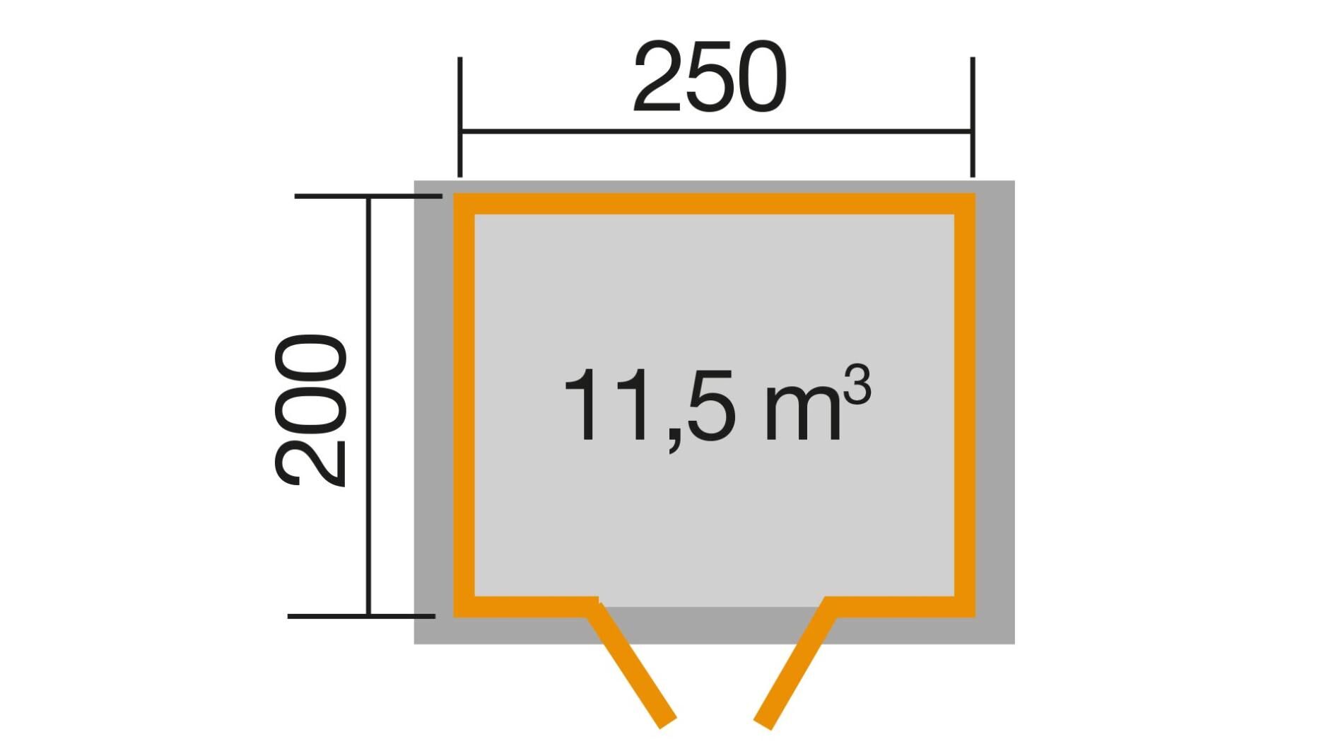 weka Gartenhaus Premium28 DT 3,0x2,8m