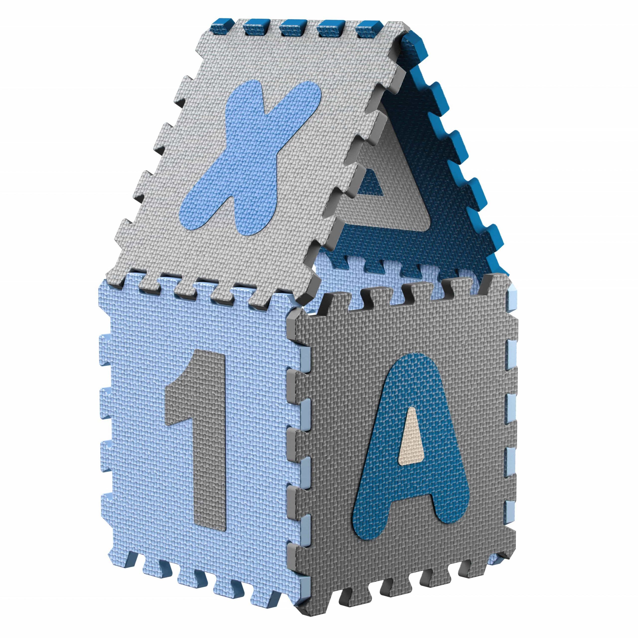 Puzzlematte 86-tlg Blau