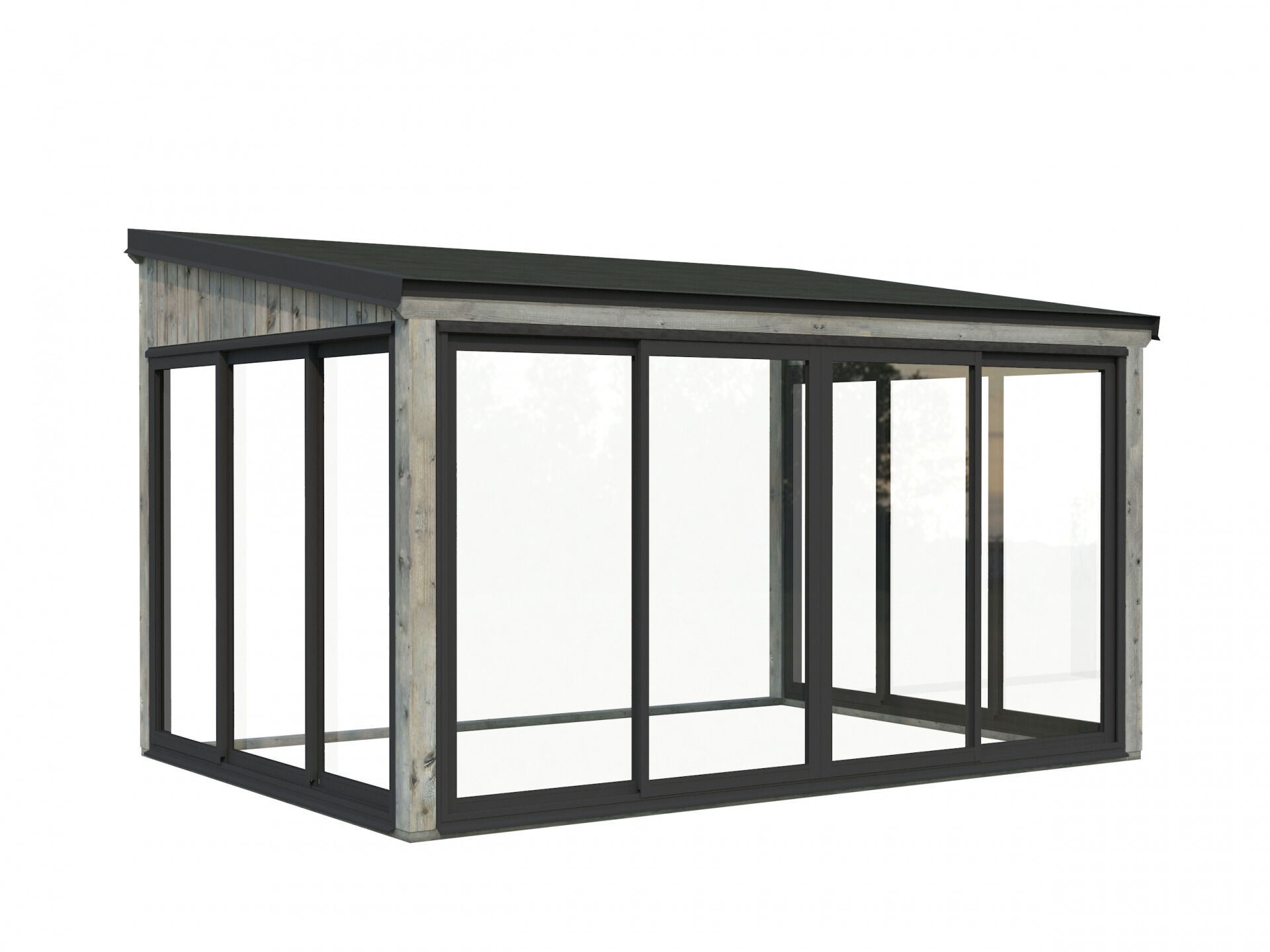 Palmako Gartenzimmer Glashaus Lumi 11,6 m² Slide